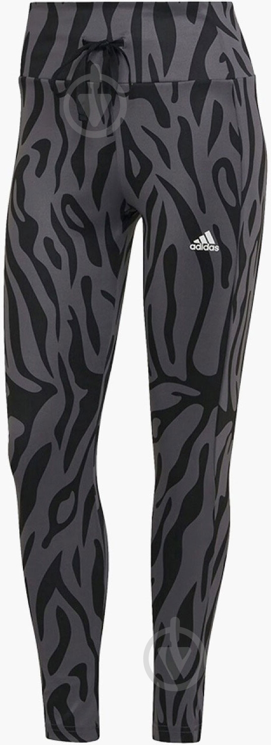 Лосины Adidas HF4749 р.S серый - фото 1