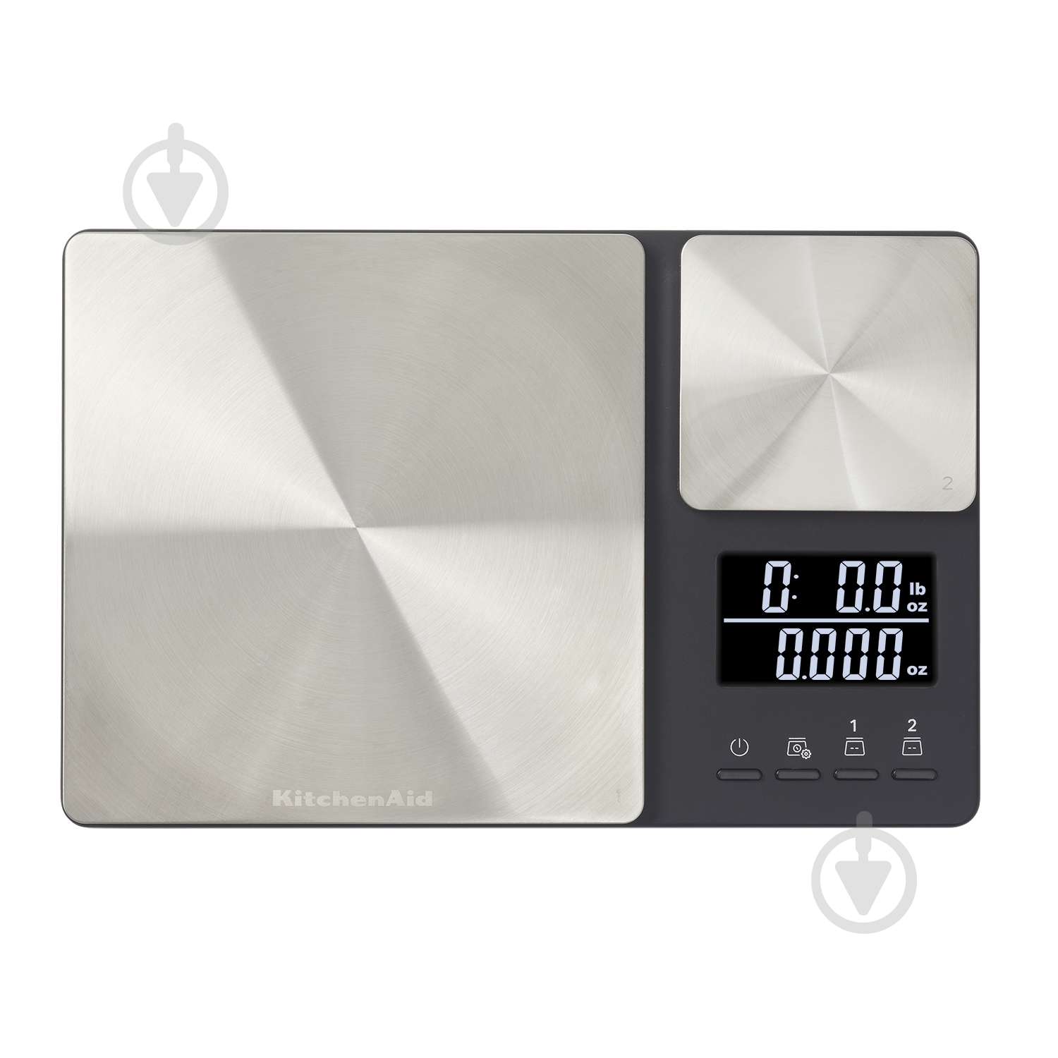Ваги кухонні KitchenAid Measuring з подвійною платформою срібний (KQ909G) - фото 1