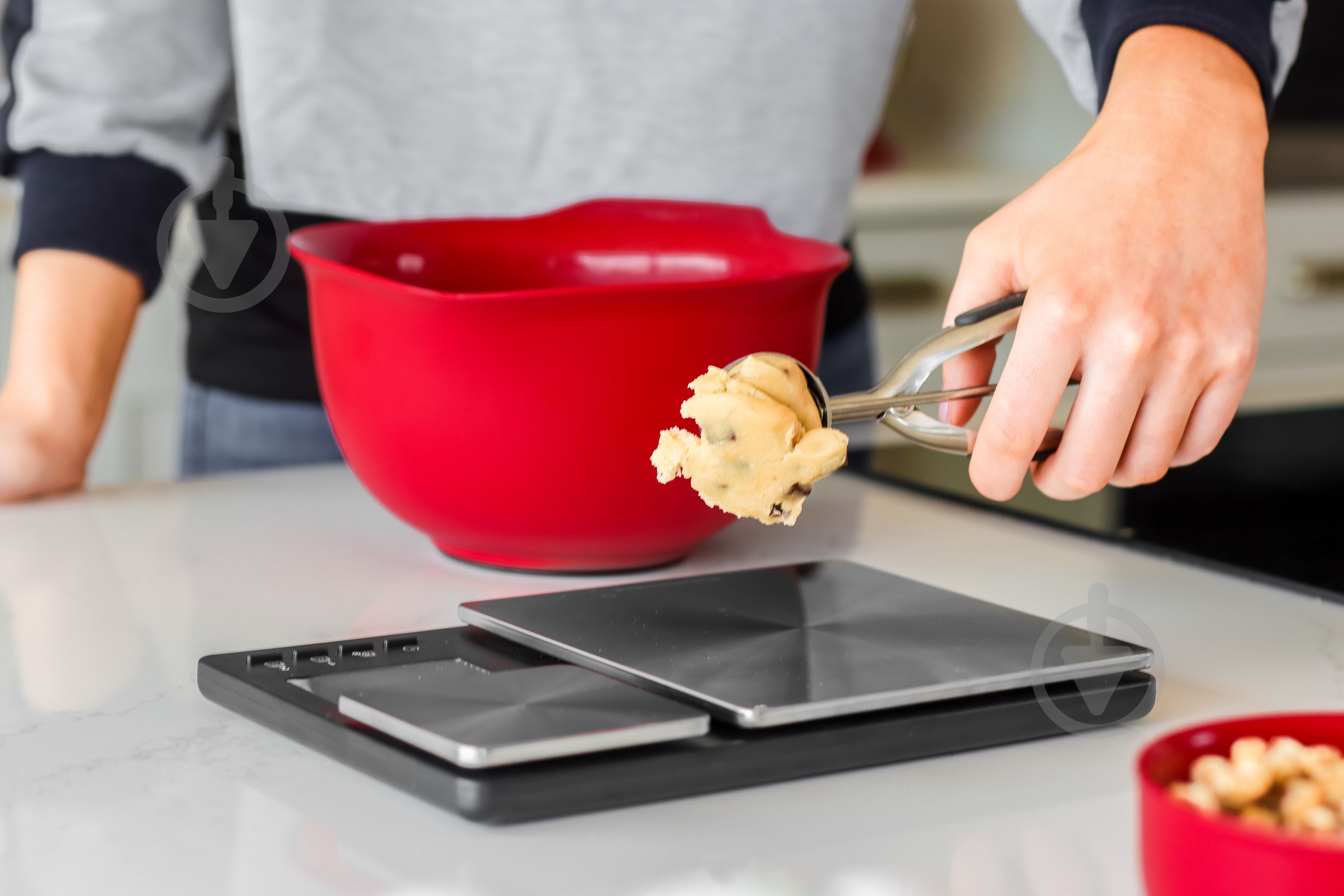 Ваги кухонні KitchenAid Measuring з подвійною платформою срібний (KQ909G) - фото 4