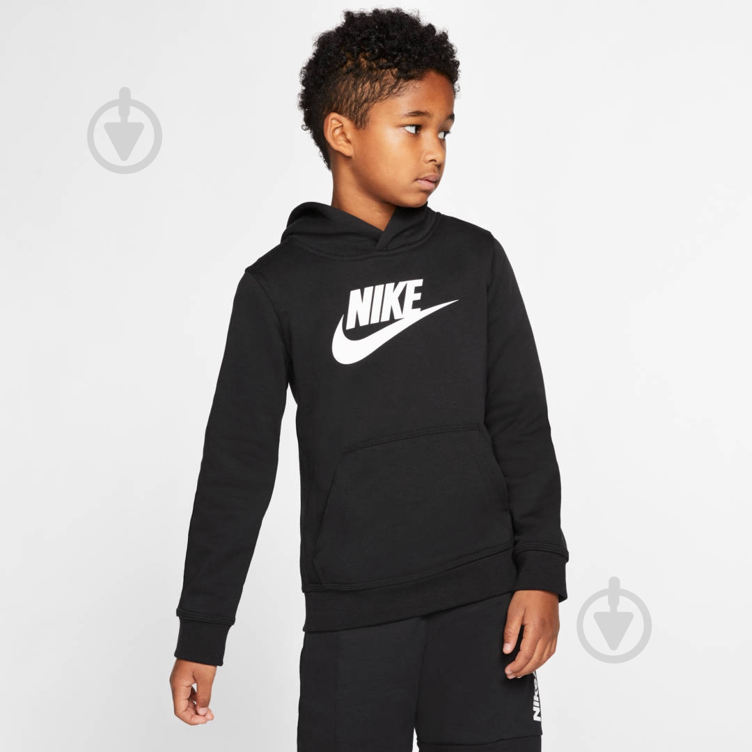 Джемпер Nike B NSW CLUB + HBR PO CJ7861-012 р. M черный - фото 4