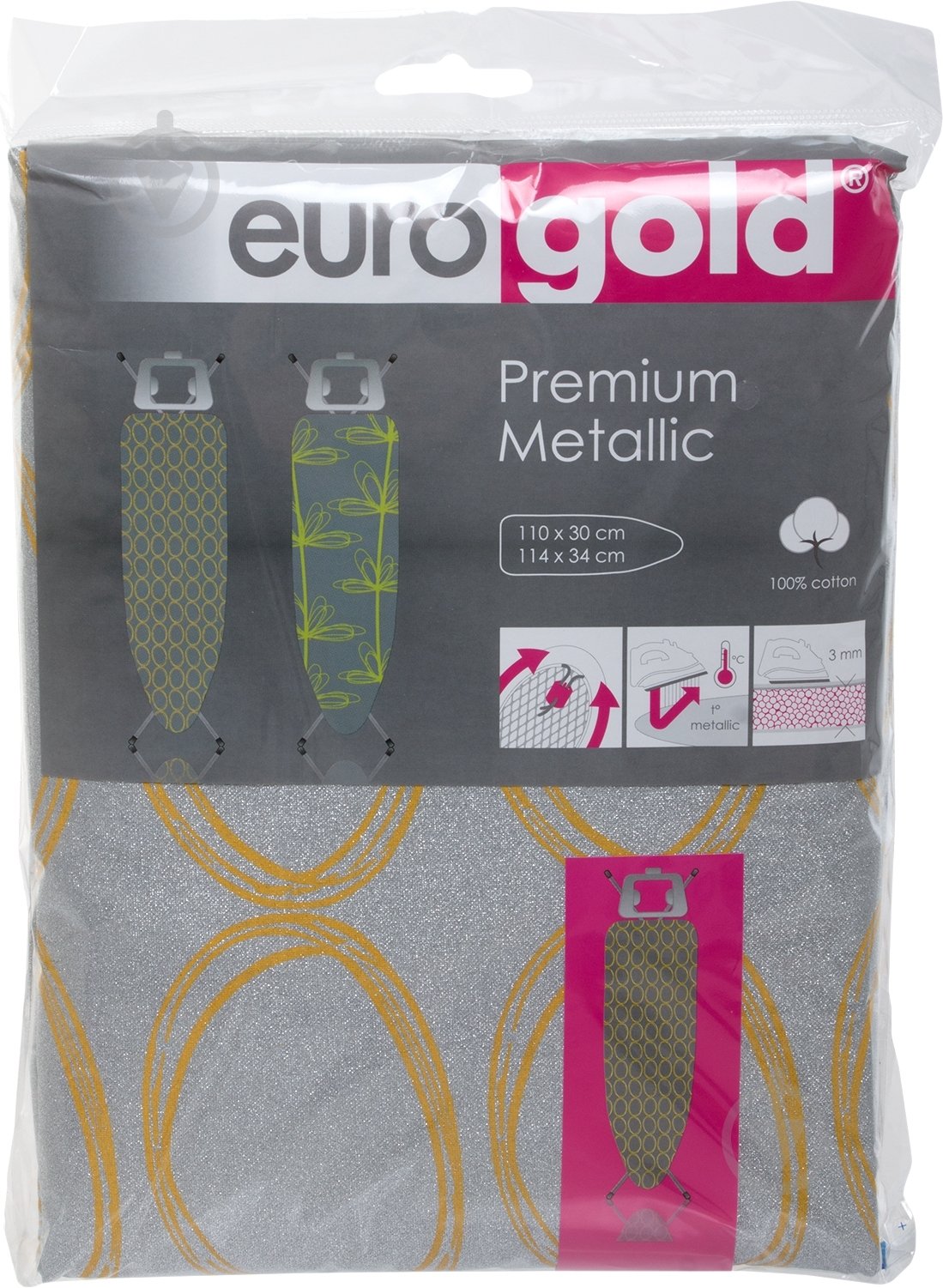 Чехол для гладильной доски Eurogold Premium Design 34 DC34F3М цвет в ассортименте - фото 3 Чехол для гладильной доски Eurogold Premium Design 34 DC34F3М цвет в ассортименте - фото 3