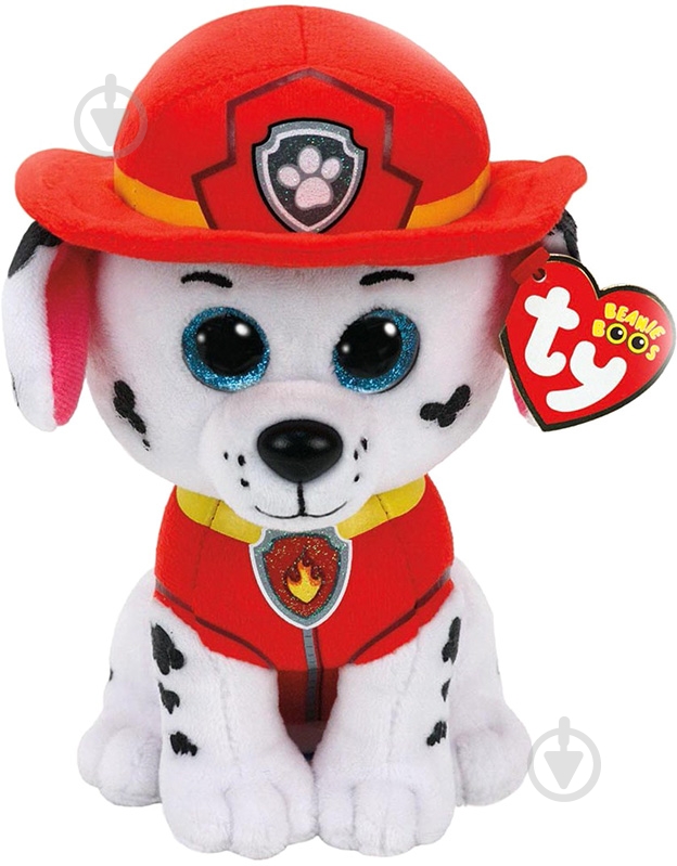 М'яка іграшка TY Paw Patrol Далматинець Маршалл 15 см червоний 41211 - фото 1