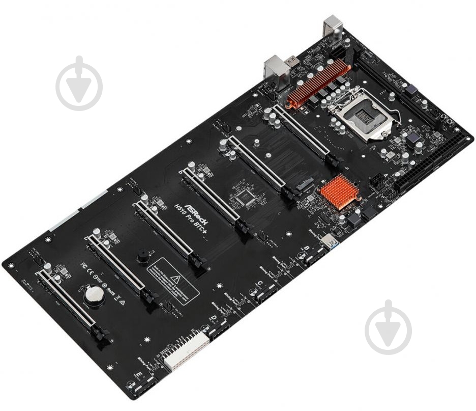Материнська плата ASRock H510 PRO BTC+ (Socket 1200, Intel H510, ) - фото 2