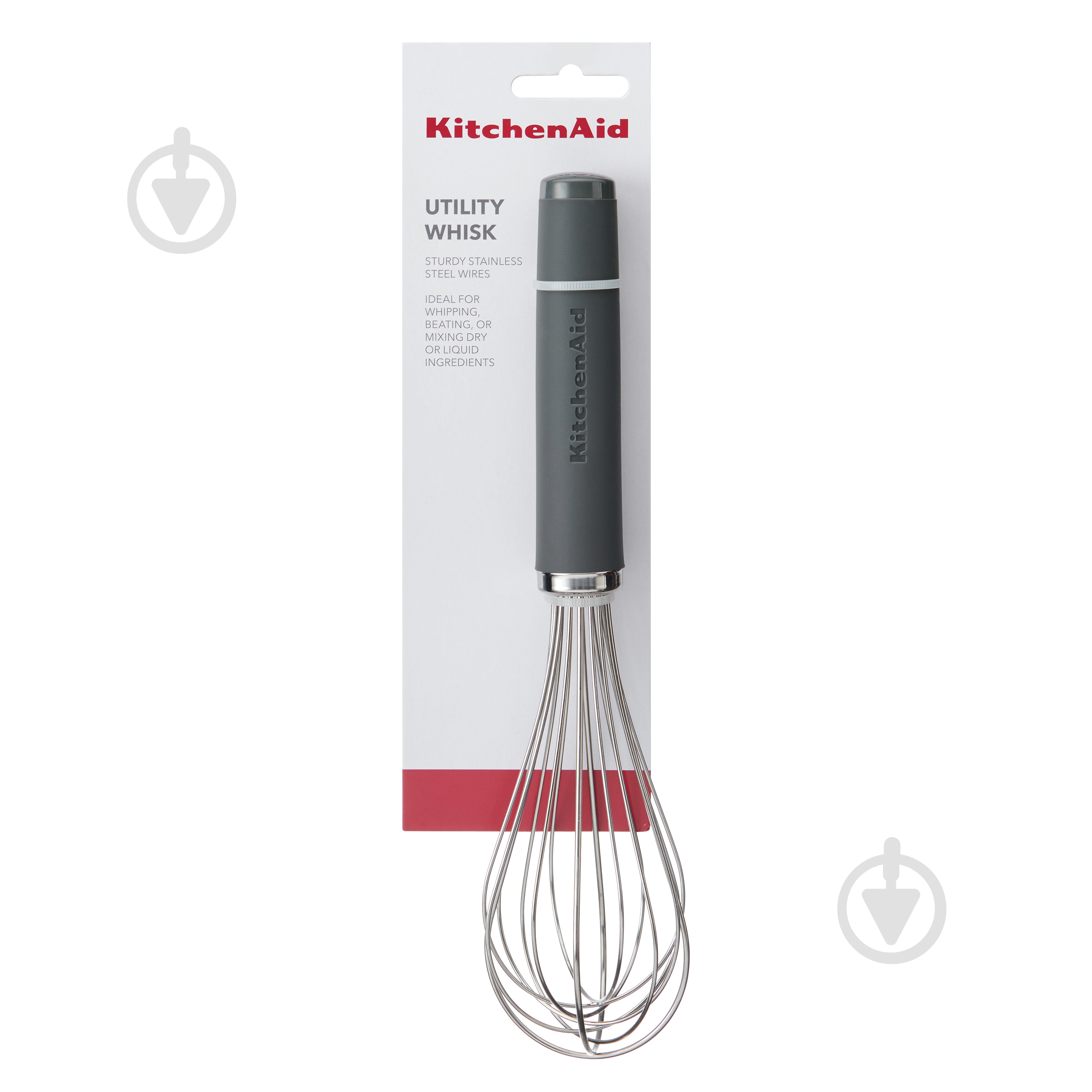Венчик KitchenAid Coreline, 26,2 см, серый (KAS060OHCGG) - фото 2 Венчик KitchenAid Coreline, 26,2 см, серый (KAS060OHCGG) - фото 2