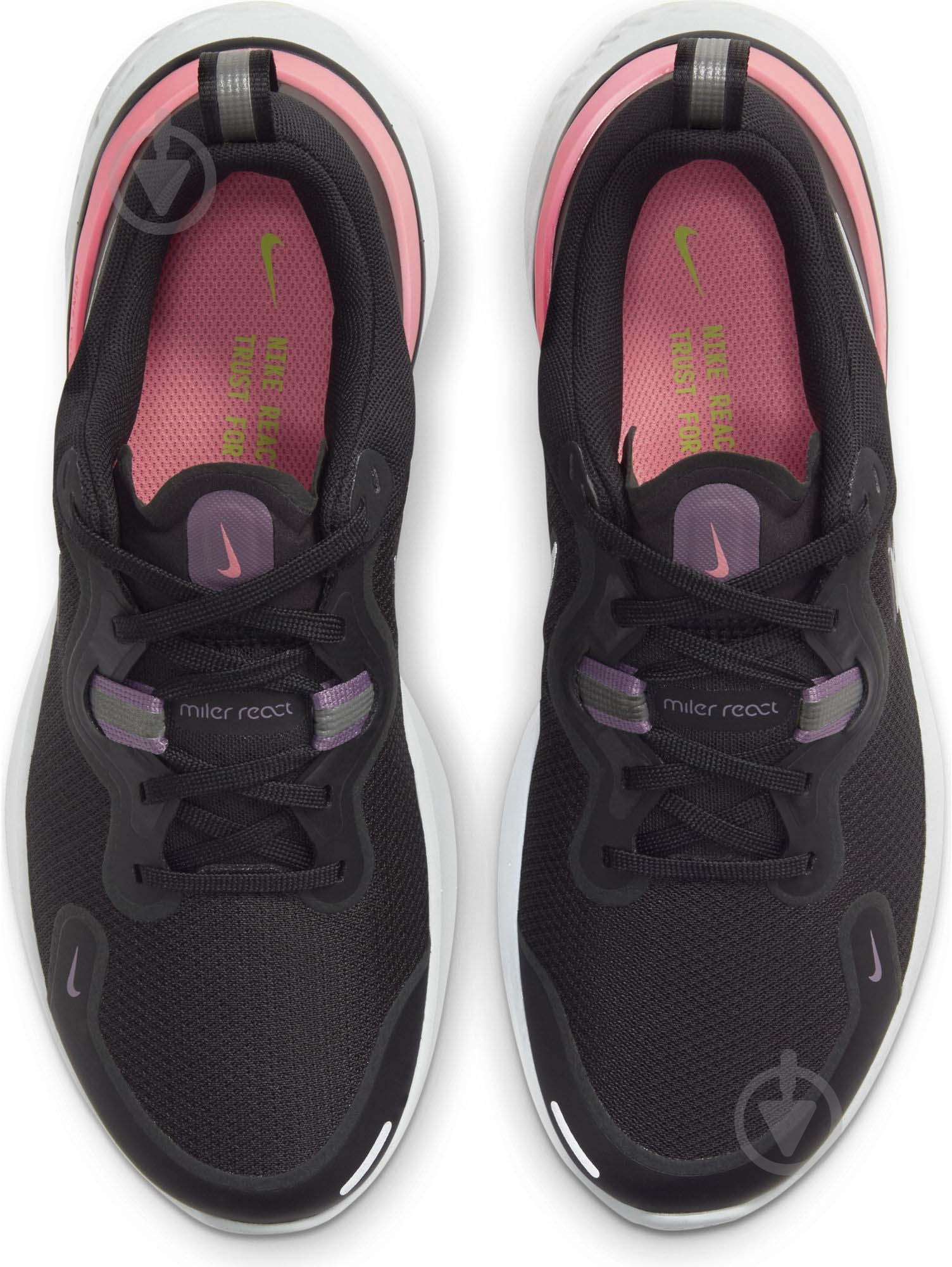 Кроссовки женские летние Nike REACT MILER CW1778-012 р.38,5 черные - фото 10