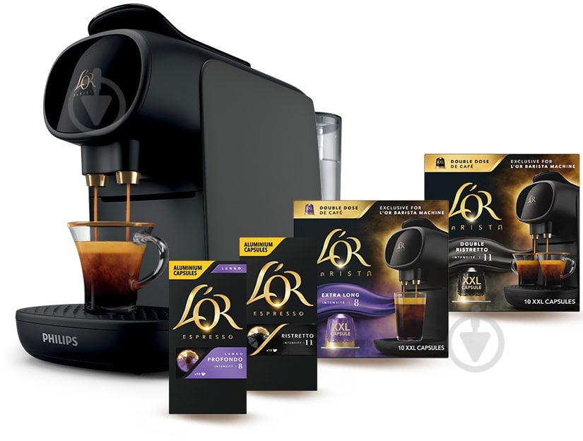 Кофемашина Philips L'OR BARISTA Sublime + сет кофе в капсулах в подарок - фото 1