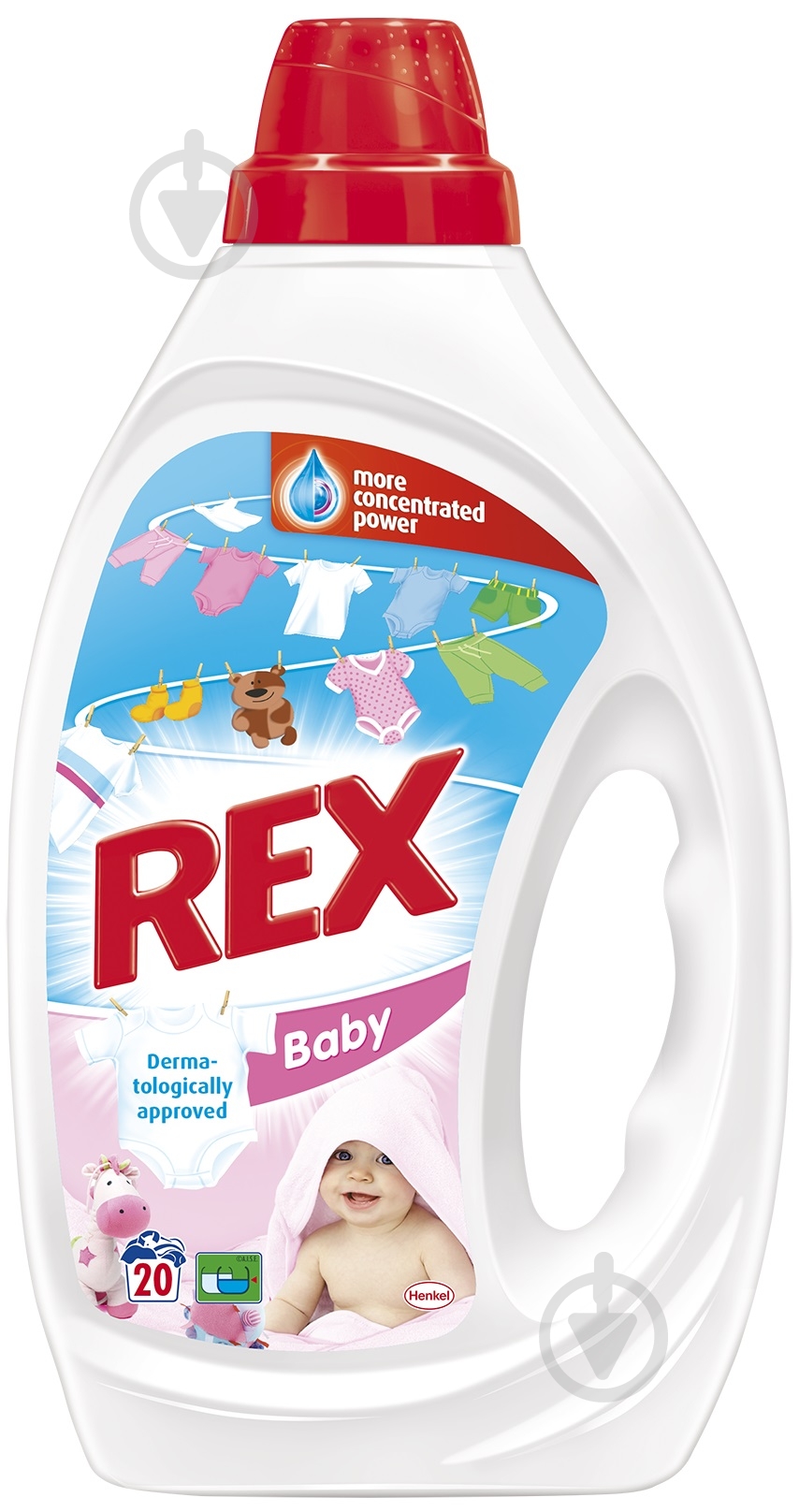 Гель для машинной и ручной стирки REX Baby Color 1 л - фото 1