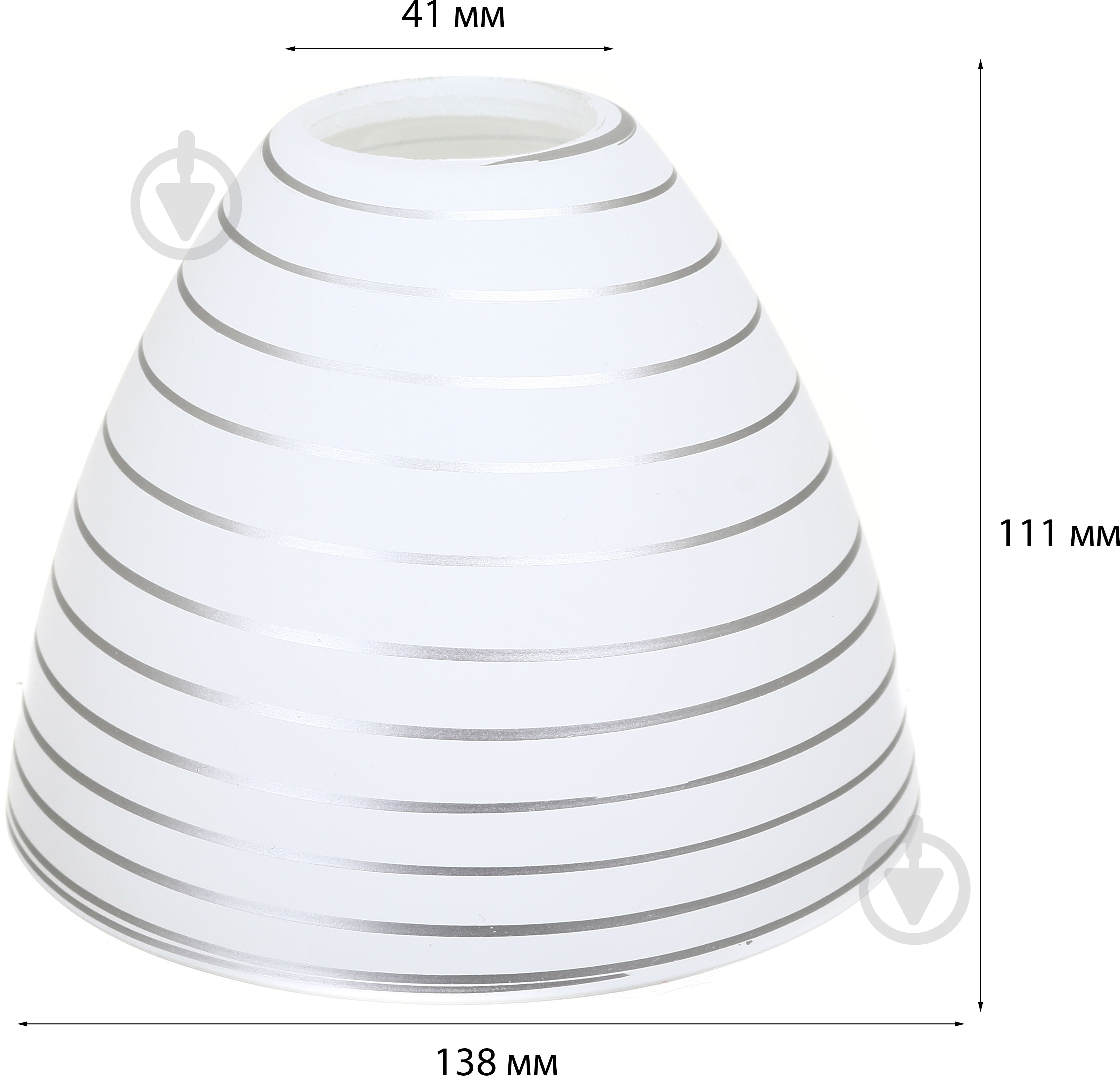 Плафон Vega E27 Accento lighting ALG-79687glass белый с рисунком - фото 3