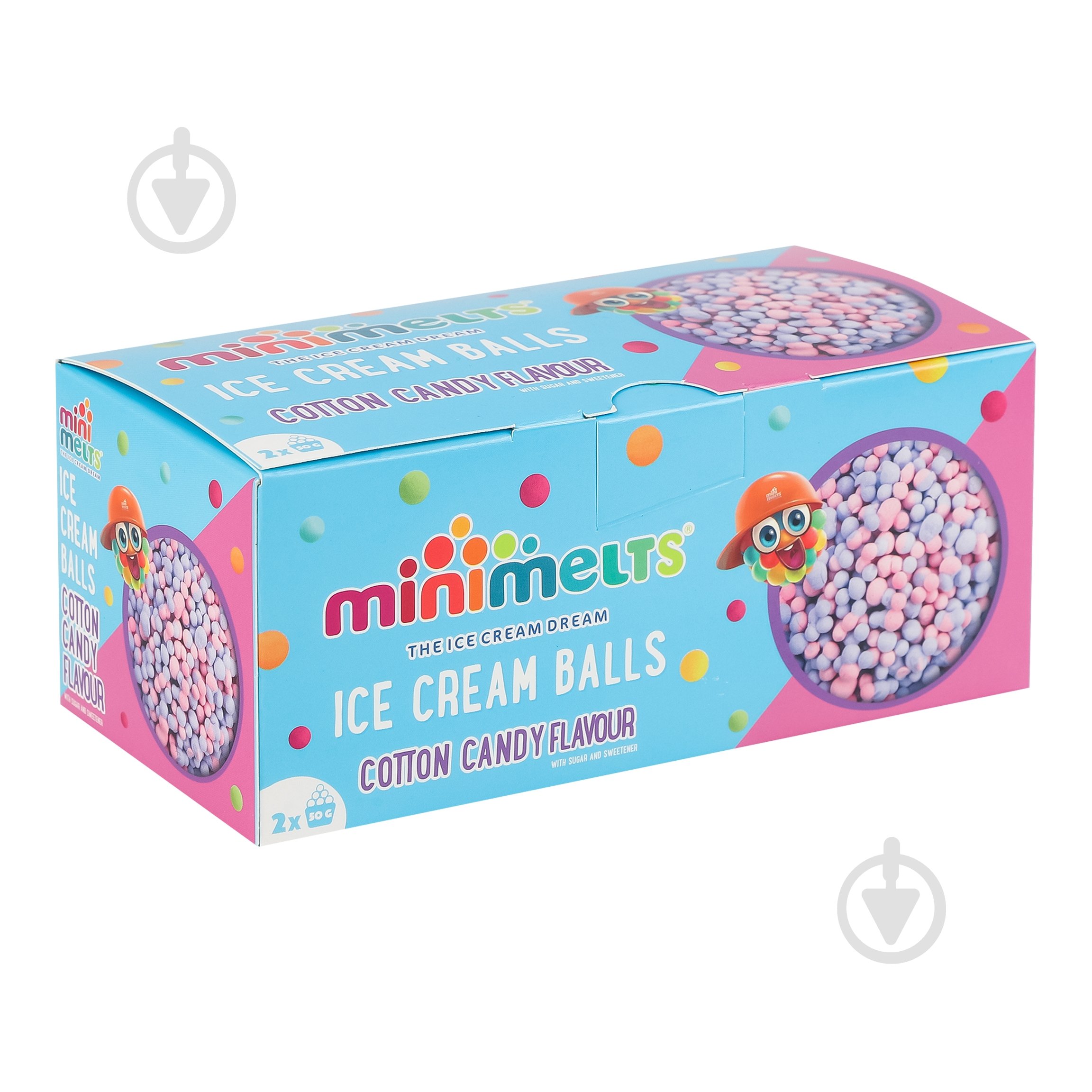 Мороженое Mini Melts Cotton candy 2х50 г - фото 1