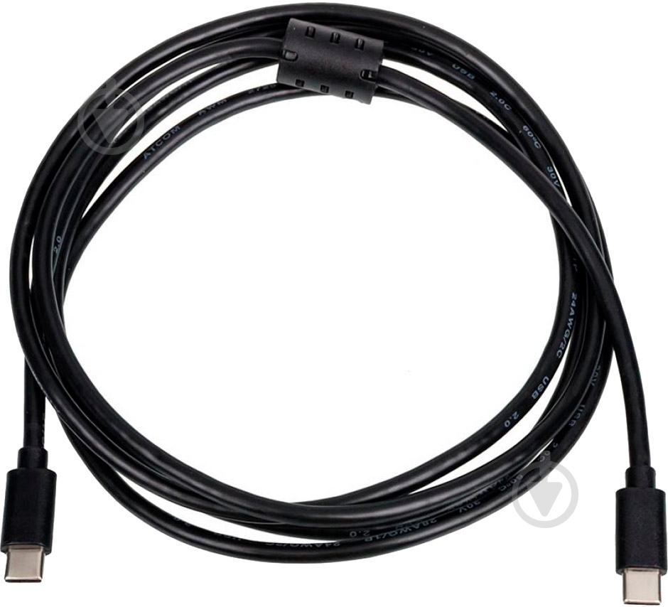 Дата-кабель Atcom USB Type-C - Type-C 1,8 м черный (12118) - фото 2