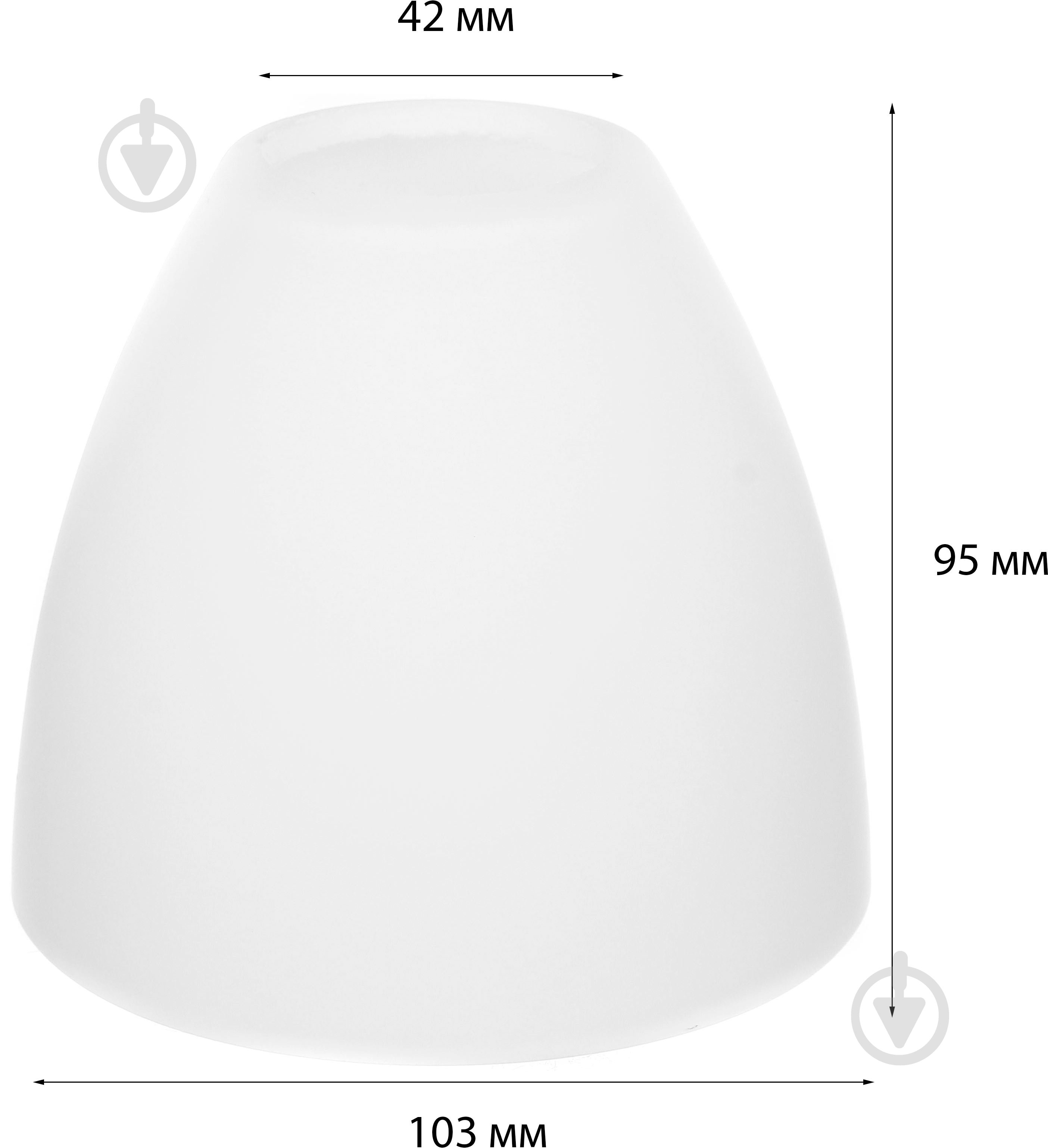 Плафон Korsika Е27 Accento lighting ALPL-PL39996-glass білий - фото 3