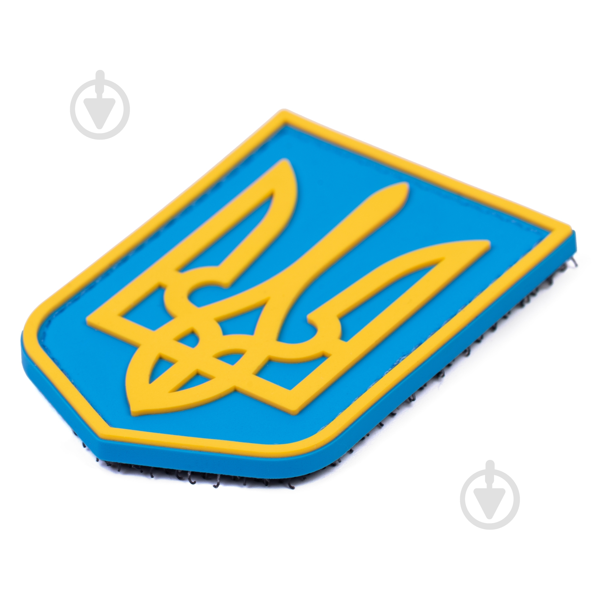 Шеврон-патч Brand Element "Герб" желто-голубой 4х6 см - фото 2