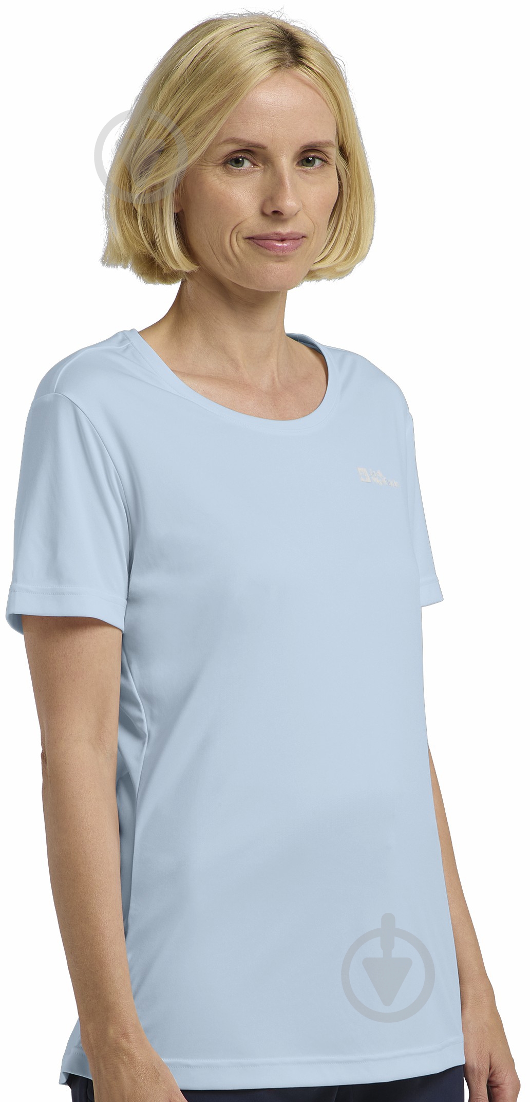 Футболка Jack Wolfskin TECH T W A63294_1143 р.S голубой - фото 1 Футболка Jack Wolfskin TECH T W A63294_1143 р.S голубой - фото 1