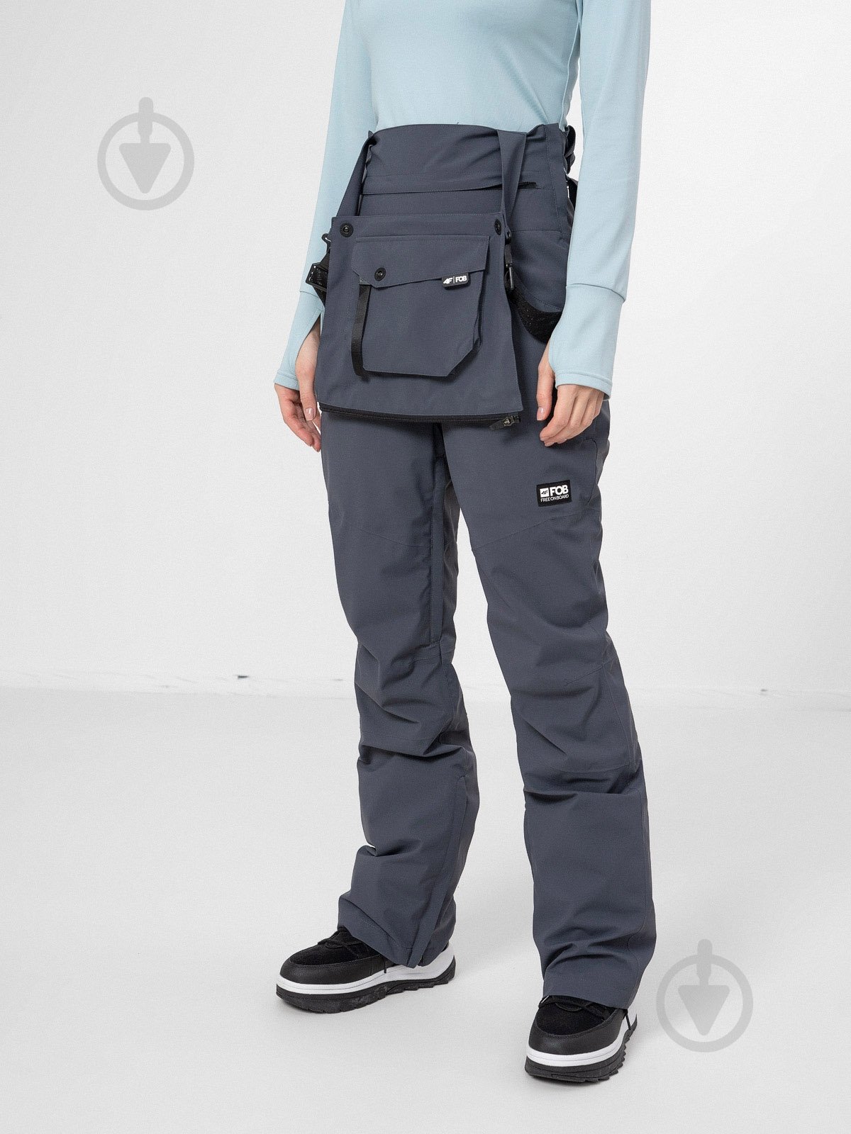 Брюки 4F WOSNOWBOARD TROUSERS SPDS002 H4Z22-SPDS002-23S р. M серый - фото 2