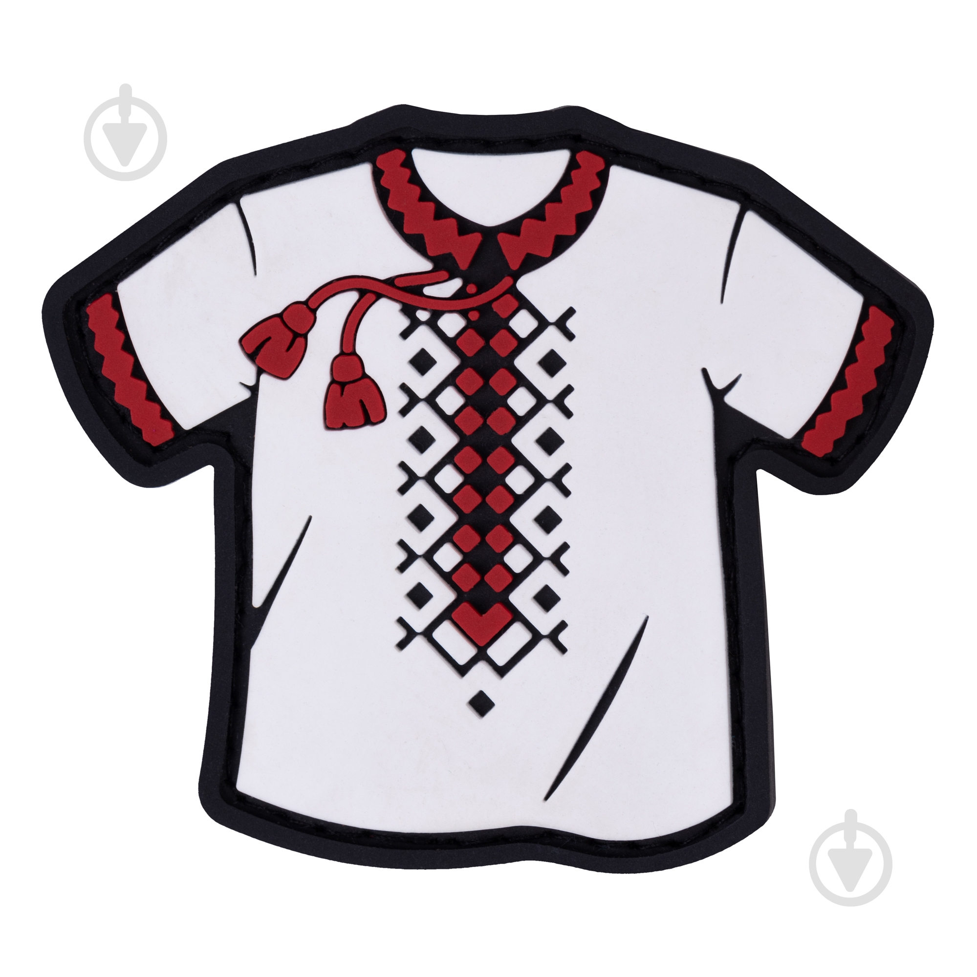 Шеврон-патч Brand Element "Вишиванка" белая 6х5 см - фото 1