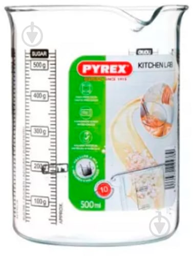 Стакан мерный Pyrex Kitcken lab 0,5 л (LABBK50) - фото 3 Стакан мерный Pyrex Kitcken lab 0,5 л (LABBK50) - фото 3