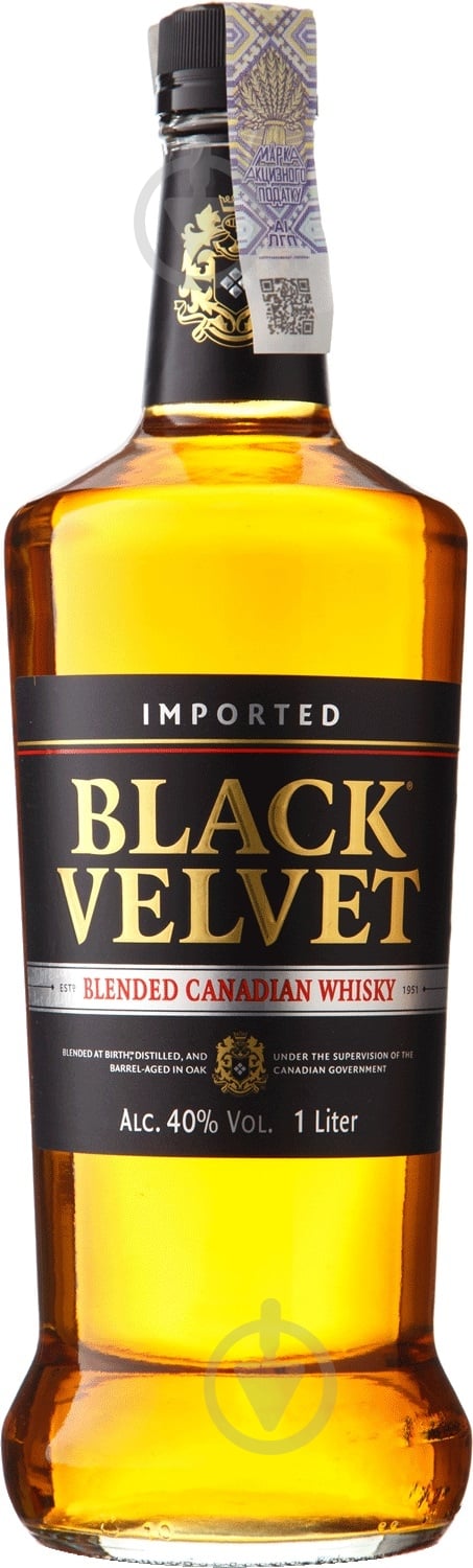 Виски Black Velvet бленд 40% 1 л - фото 1