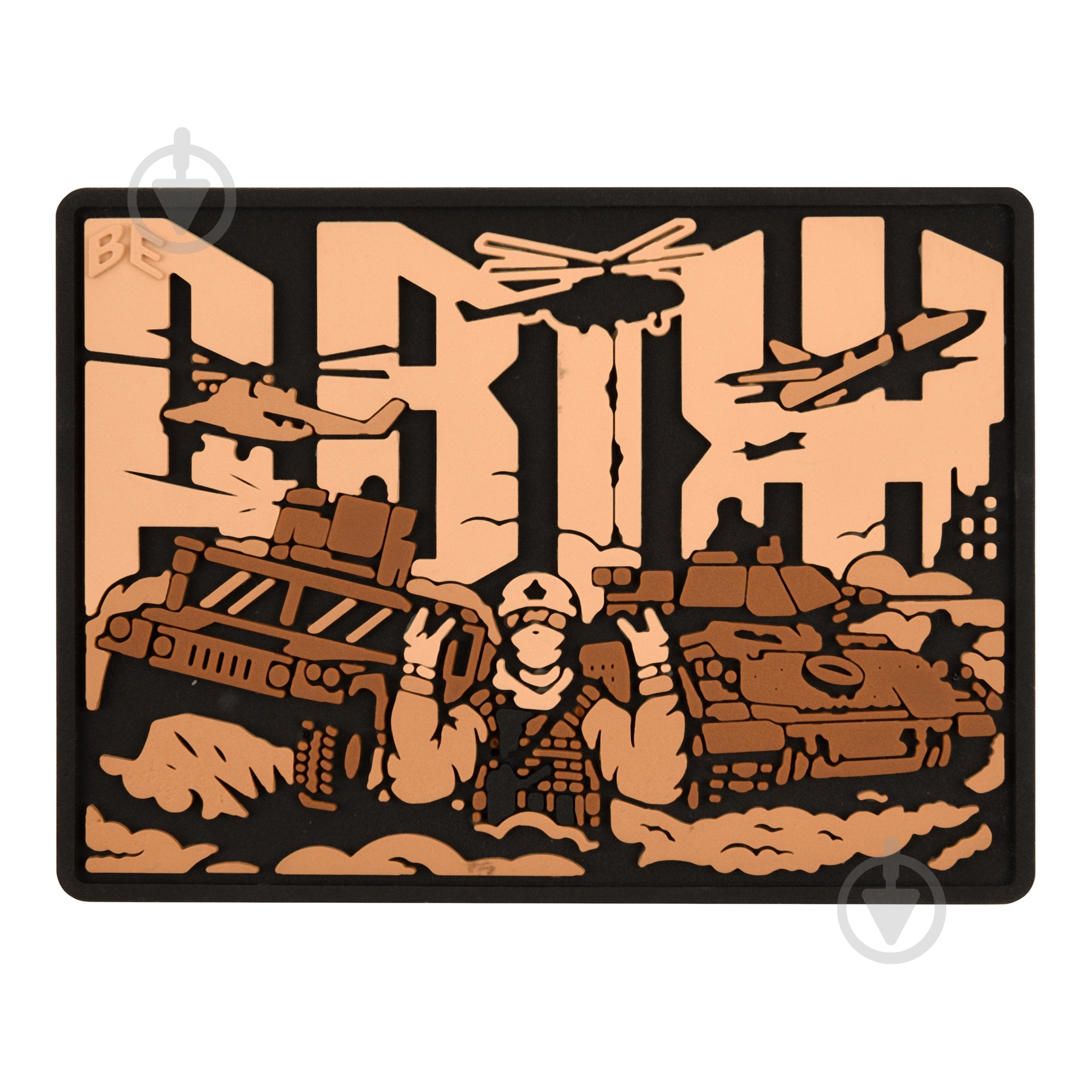 Патчи Brand Element ПВХ (шеврон) "Двіж" Койот/Олива, 8*5,8см - фото 1 Патчи Brand Element ПВХ (шеврон) "Двіж" Койот/Олива, 8*5,8см - фото 1