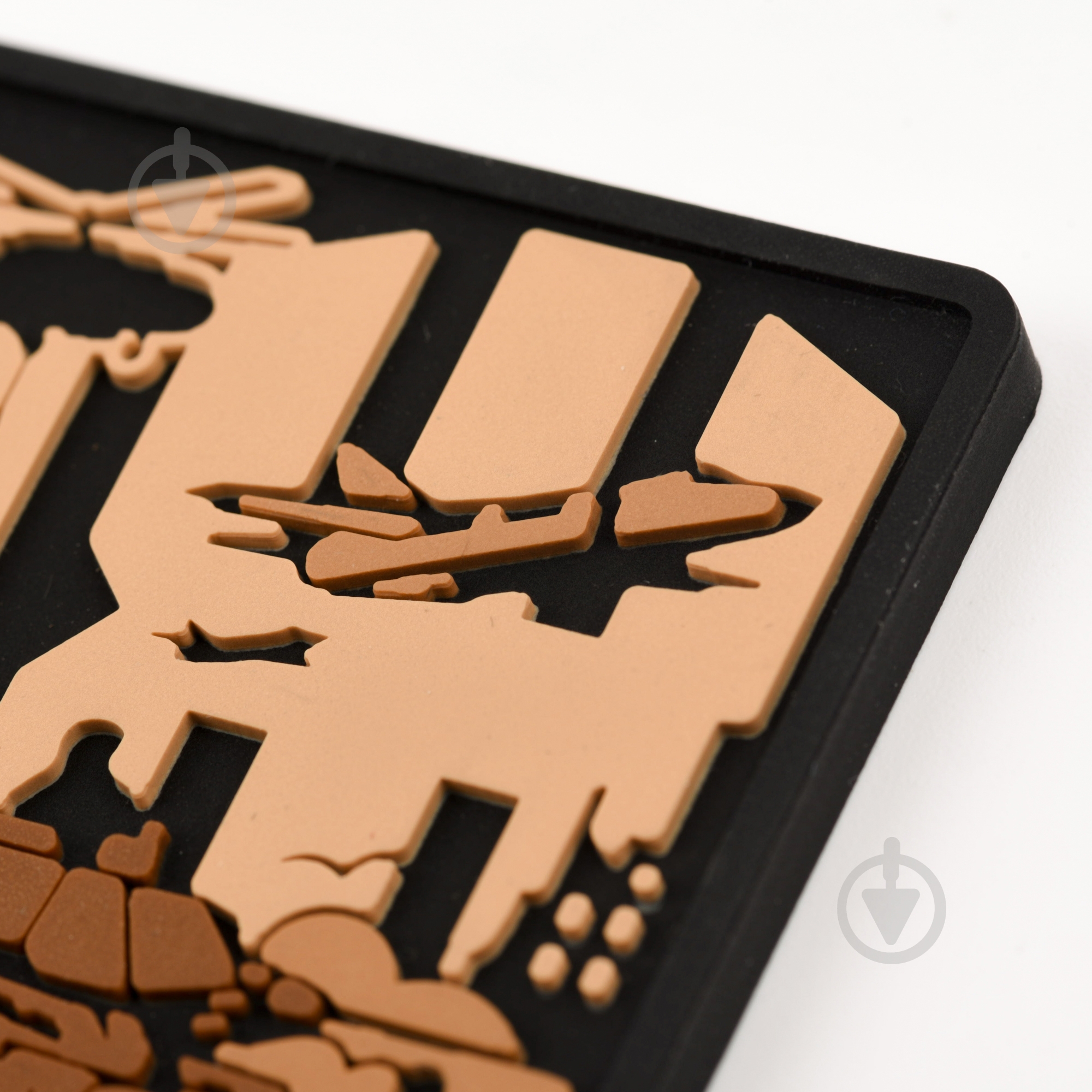 Патчи Brand Element ПВХ (шеврон) "Двіж" Койот, 8*5,8см - фото 3