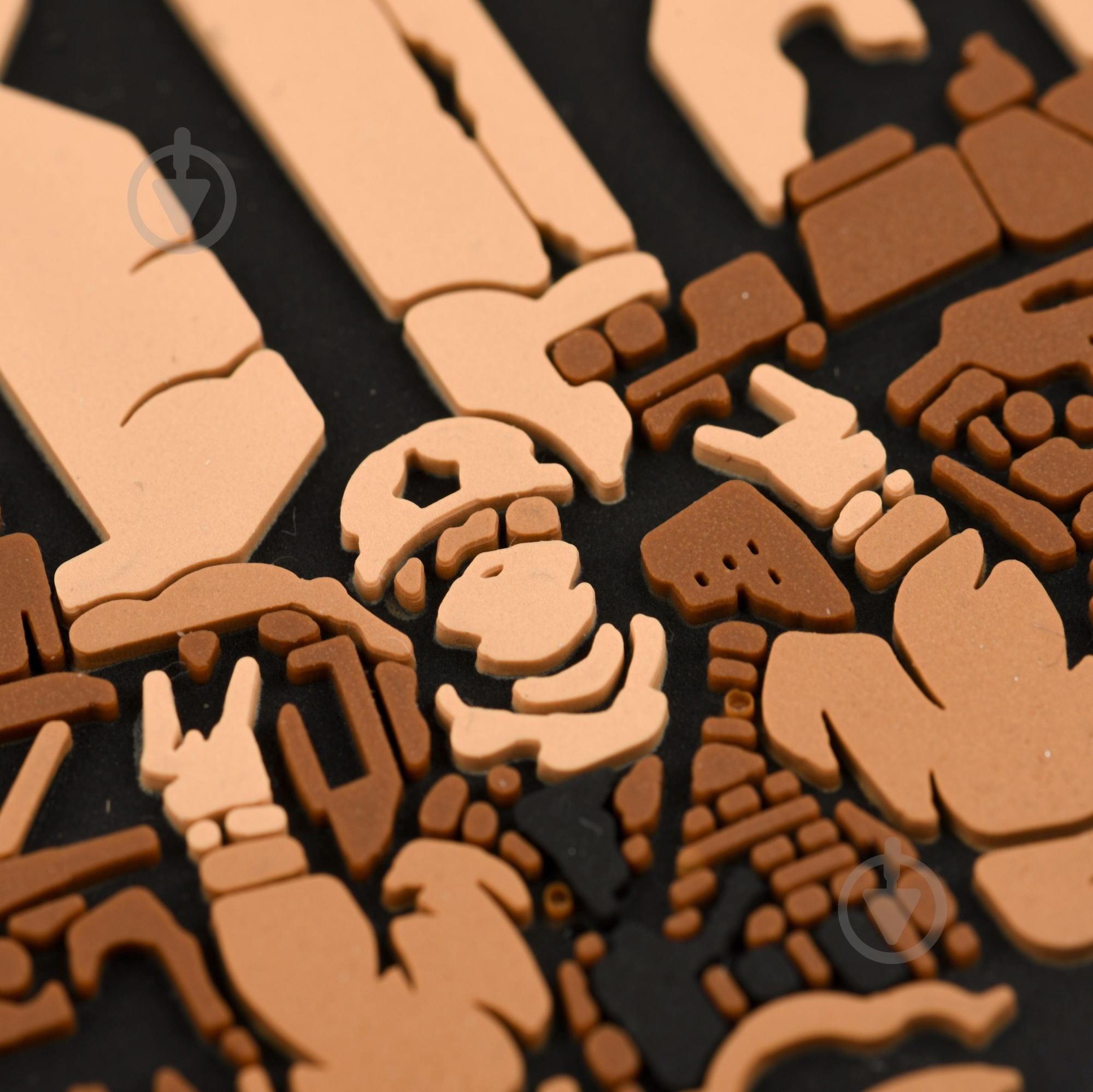 Патчи Brand Element ПВХ (шеврон) "Двіж" Койот, 8*5,8см - фото 4