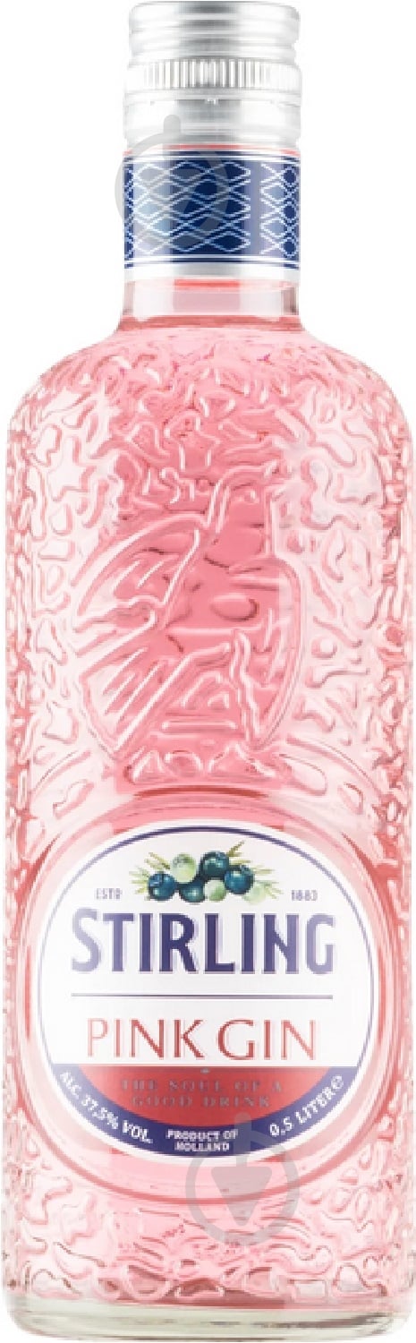 Джин Stirling Pink Gin 37,5% 0,5 л - фото 1 Джин Stirling Pink Gin 37,5% 0,5 л - фото 1