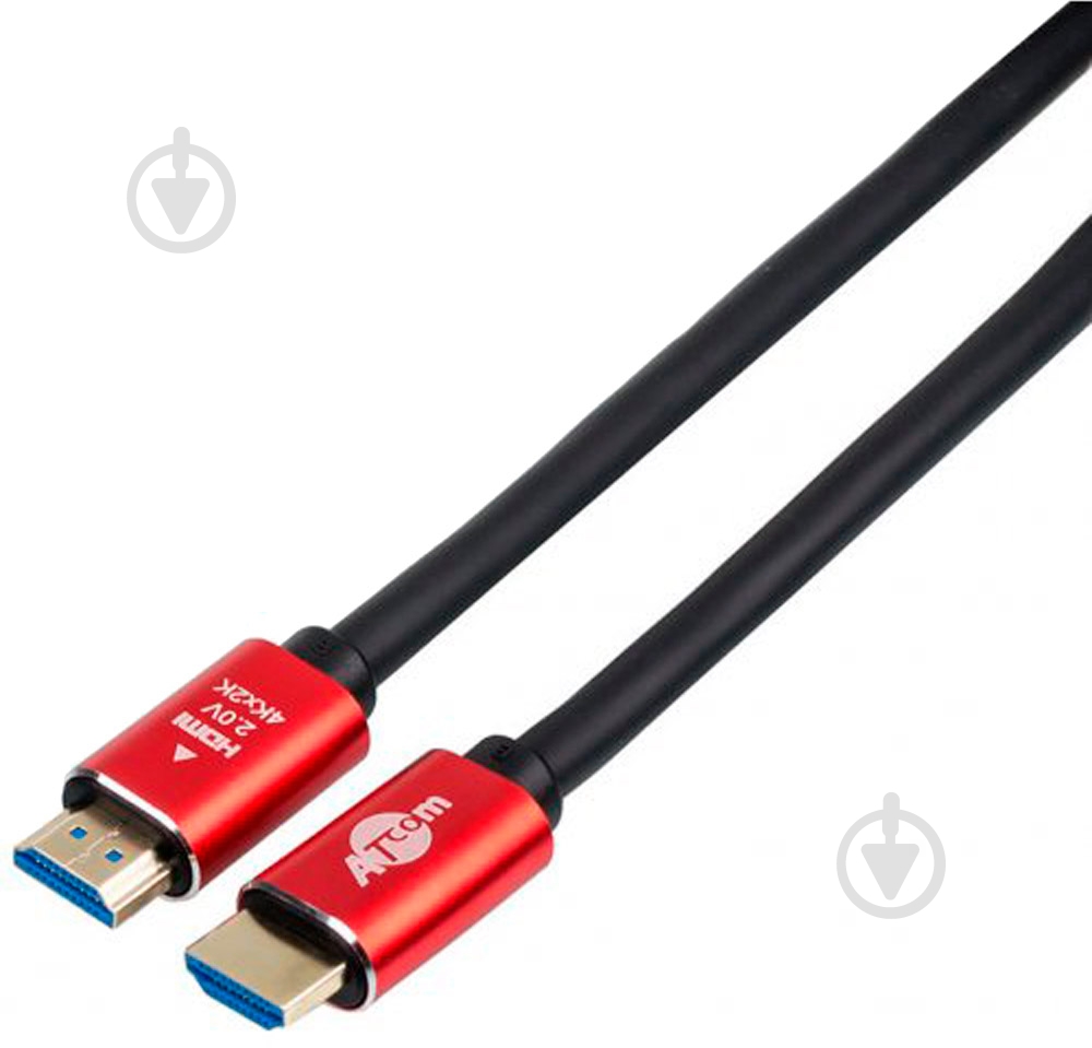 Кабель мультимедийный Atcom HDMI - HDMI 2 м черный (24942) - фото 1 Кабель мультимедийный Atcom HDMI - HDMI 2 м черный (24942) - фото 1
