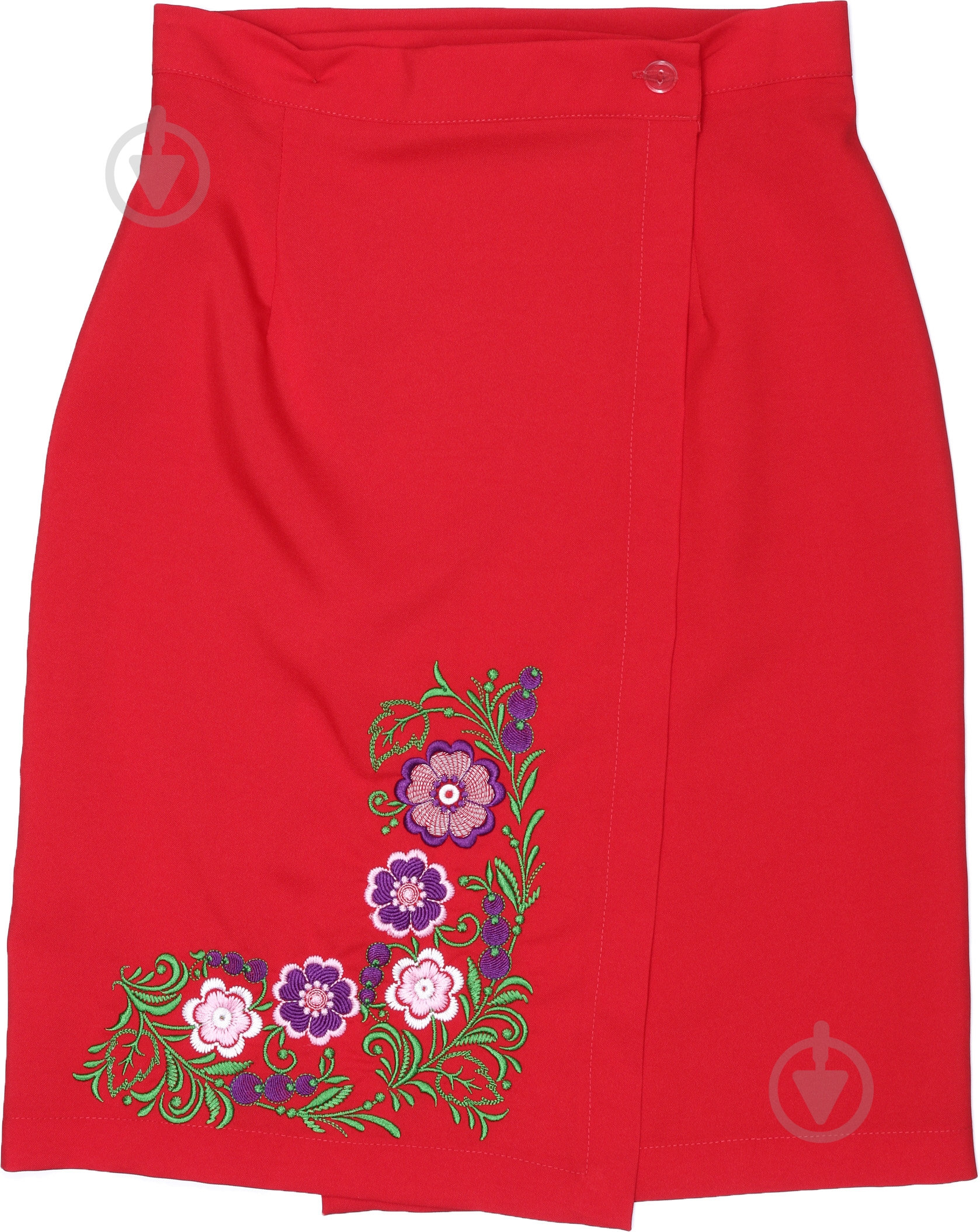 Спідниця для дівчаток плахта з вишивкою Україна р.128-134 червоний С002Д - фото 1 Спідниця для дівчаток плахта з вишивкою Україна р.128-134 червоний С002Д - фото 1