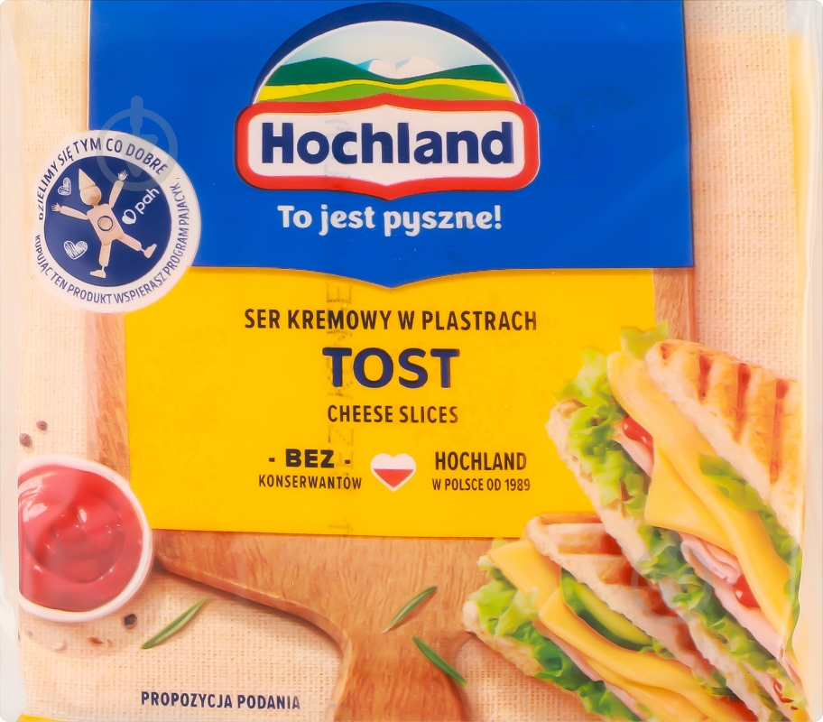 Сыр Hochland Тост 130 г ломтики - фото 1