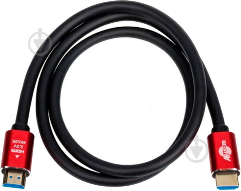 Кабель мультимедийный Atcom HDMI - HDMI 1 м черный (24941) - фото 1