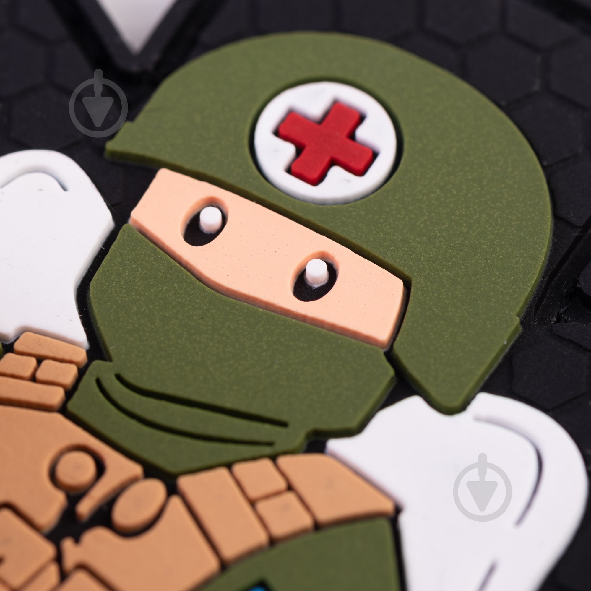 Патчи Brand Element ПВХ (шеврон) "Медик" черный, 7*7см - фото 3