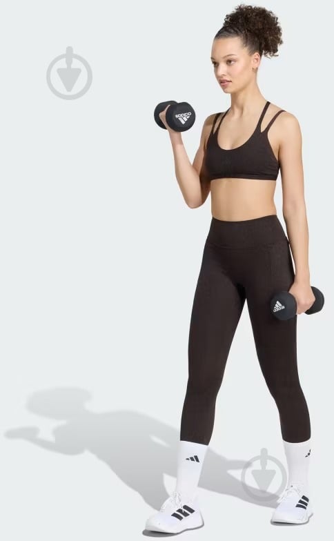 Бра Adidas KG4723 р.M коричневый - фото 2