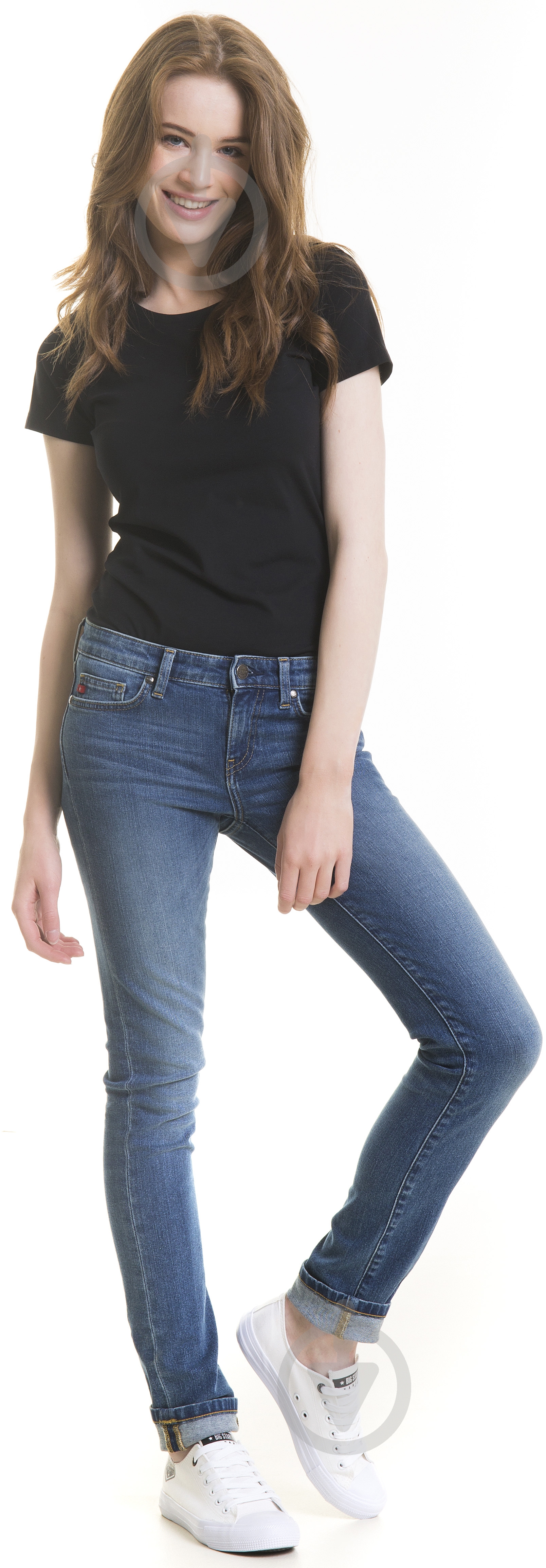 Джинсы Big Star CECILIA 115018339 р. 25-30 темно-серый - фото 1