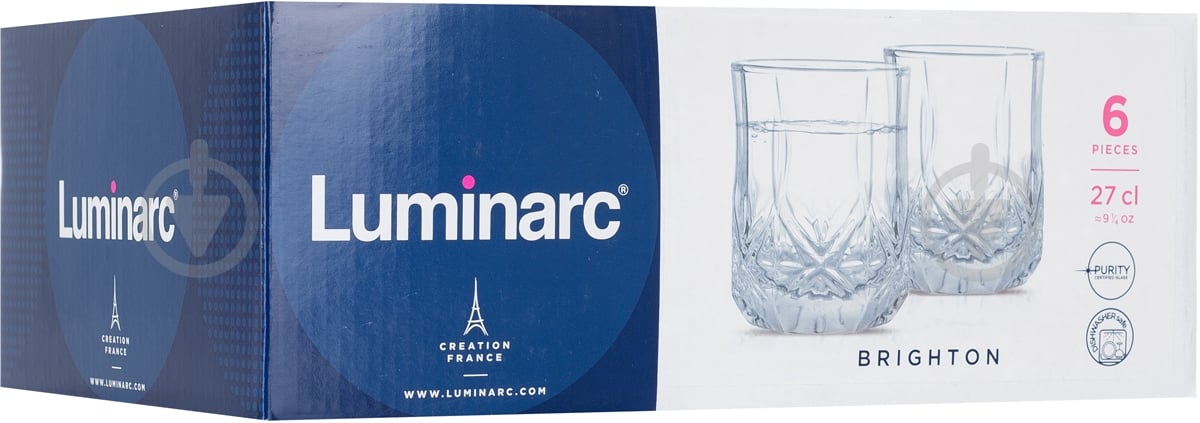 Набор стаканов Luminarc Brighton (N1285) 270 мл 6 шт. - фото 3