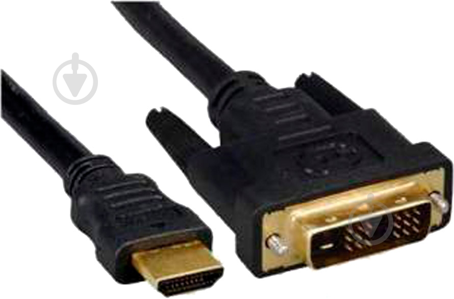 Кабель мультимедійний Atcom HDMI - DVI 24+1 чорний (3810) - фото 1