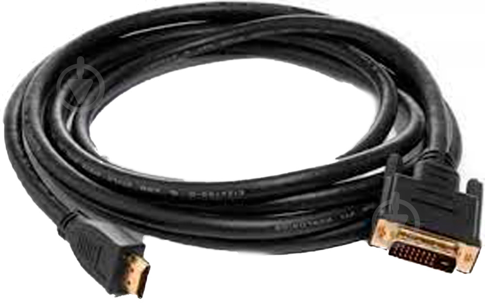 Кабель мультимедійний Atcom HDMI - DVI 24+1 чорний (3810) - фото 2