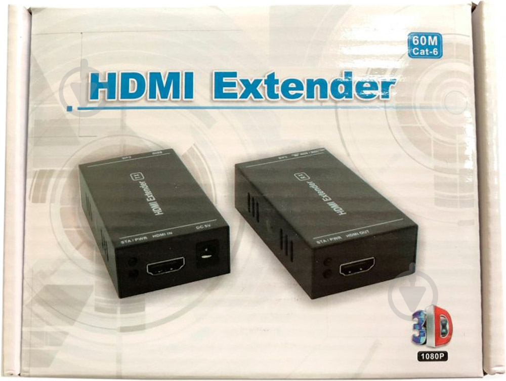 Адаптер Atcom HDMI extender 60 m 60 м чорний (14371) - фото 2