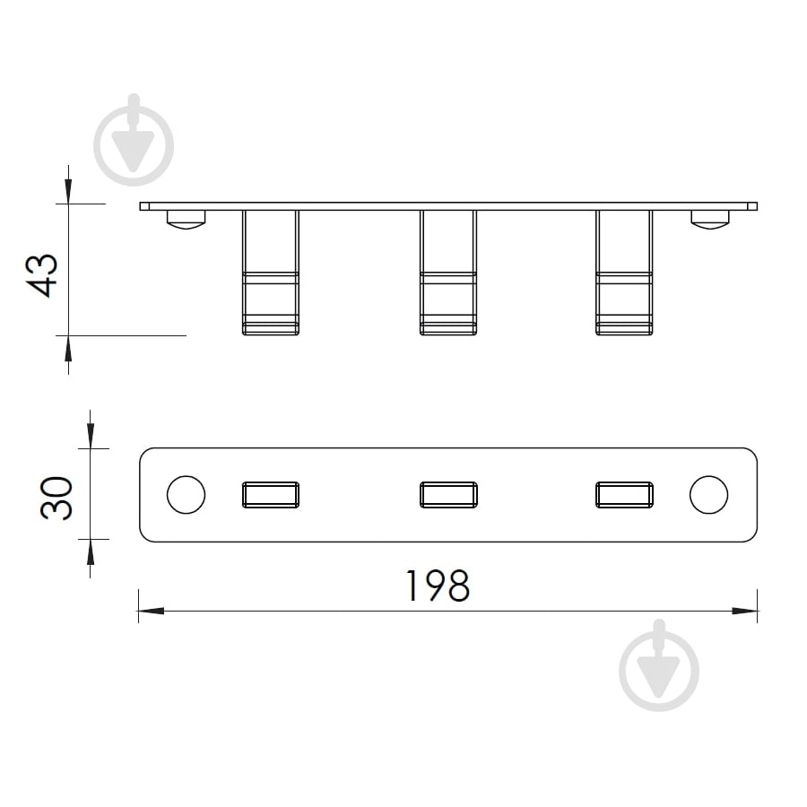 Планка з гачками Imprese 101111 - фото 3