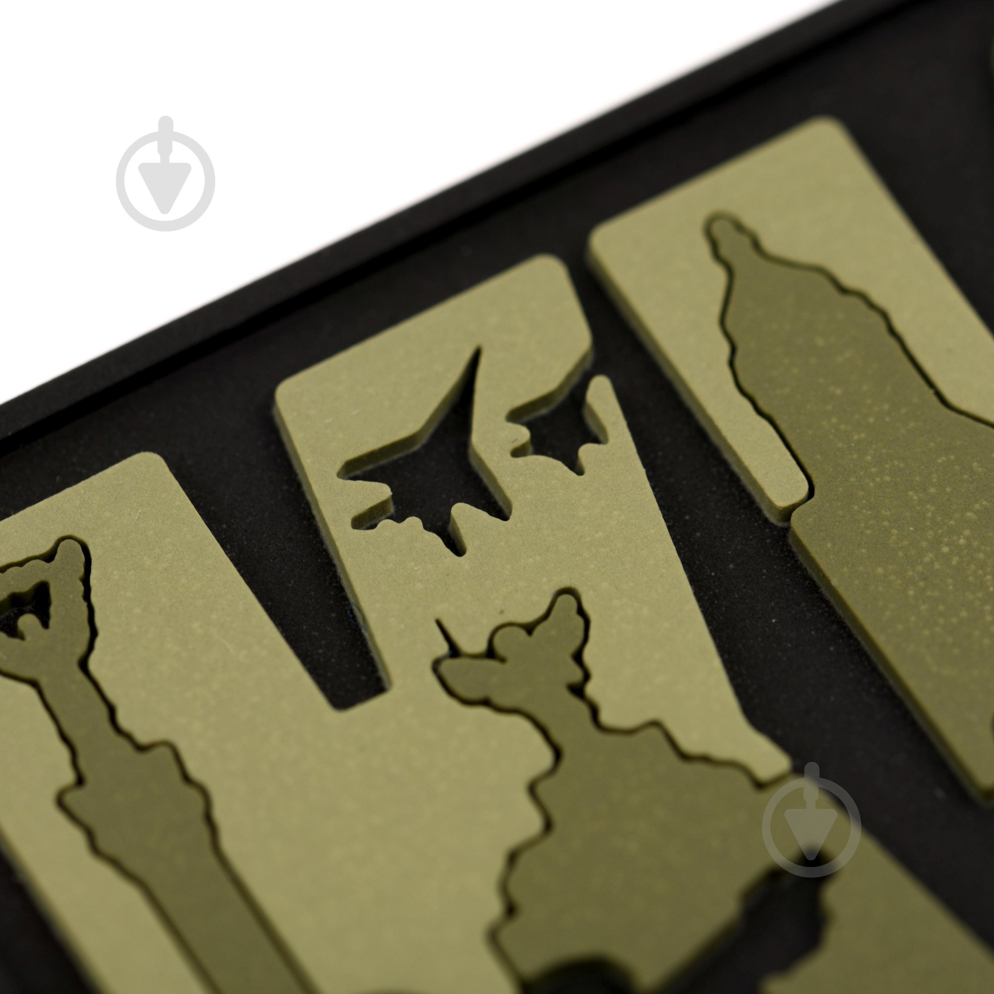 Патчи Brand Element ПВХ (шеврон) "Киев" олива, 8*5см - фото 4