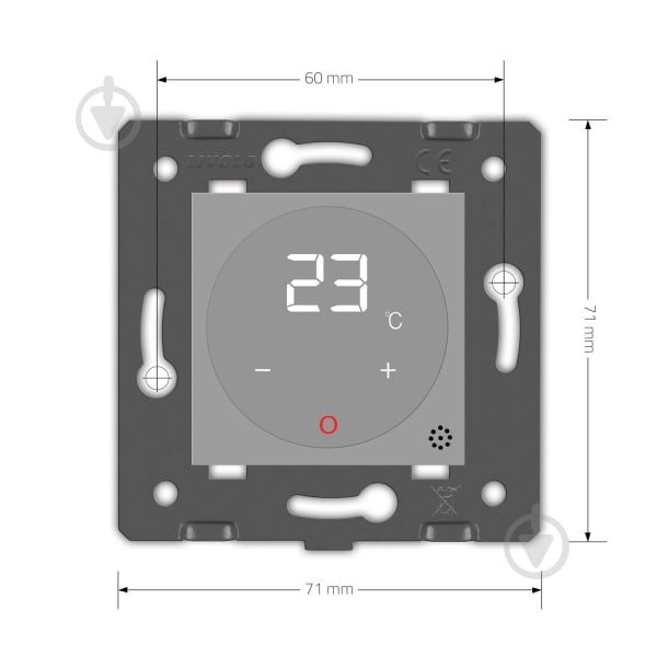 Механизм сенсорного терморегулятора Livolo C7-01TM2-15 - фото 5 Механизм сенсорного терморегулятора Livolo C7-01TM2-15 - фото 5