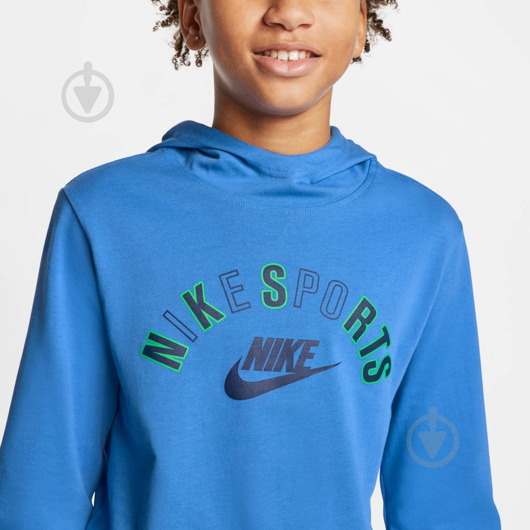 Джемпер Nike B NSW RTL GOOD JSY HD CK1336-402 р. S синий - фото 6