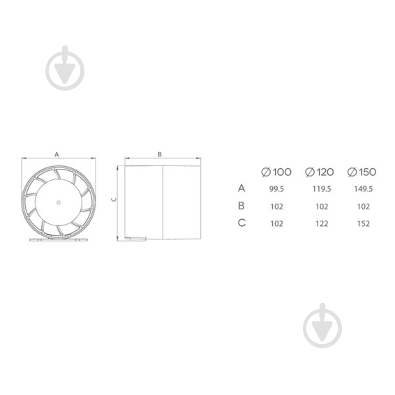 Вытяжной вентилятор AirRoxy aRc 150 S (01-051) - фото 5
