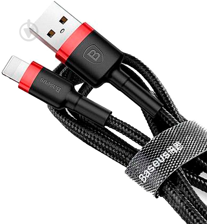 Дата-кабель BASEUS USB 2.0 AM - Lightning 1 м черный (CALKLF-B19) - фото 2 Дата-кабель BASEUS USB 2.0 AM - Lightning 1 м черный (CALKLF-B19) - фото 2