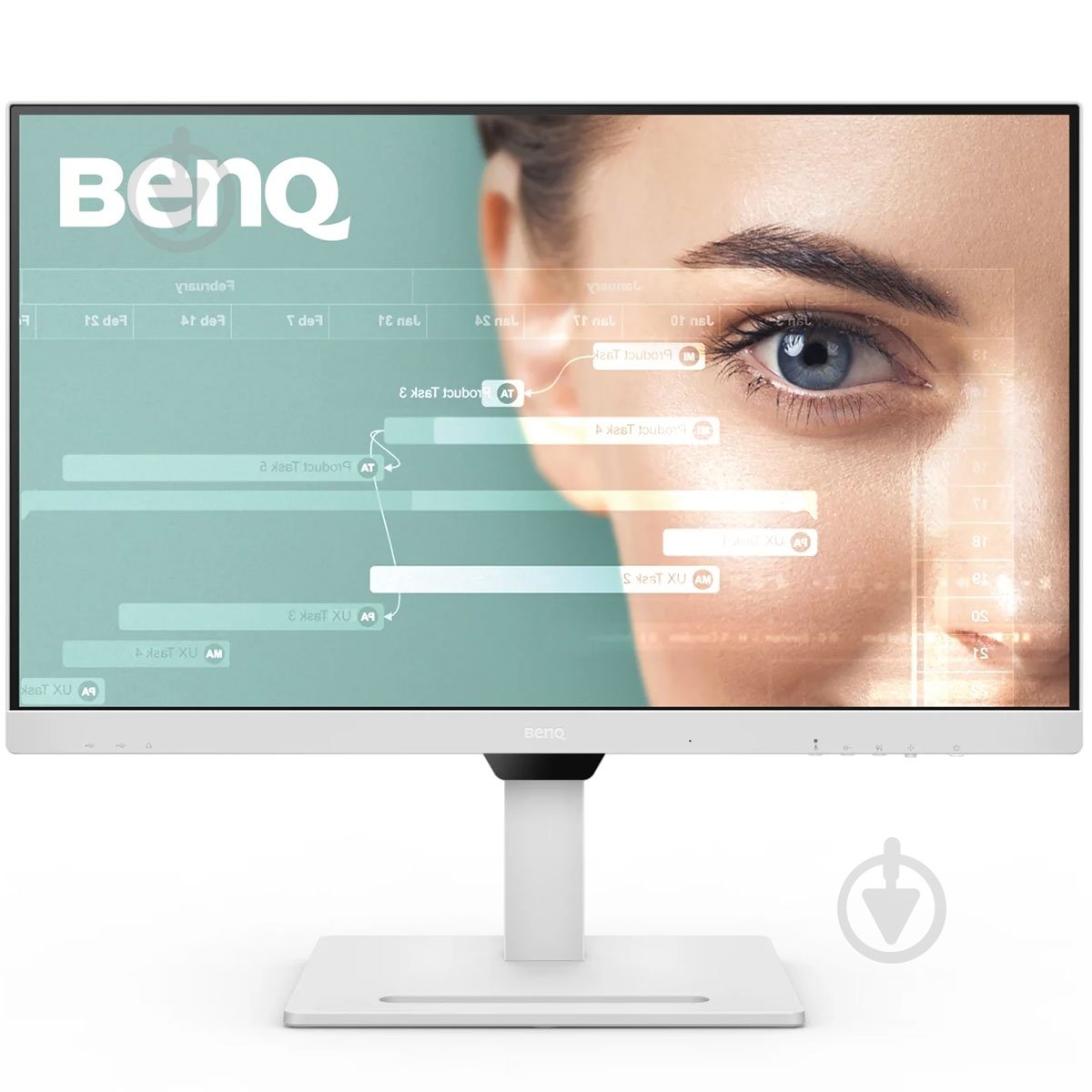 Монитор BenQ белый 31,5" (9H.LLHLA.TBE) - фото 1