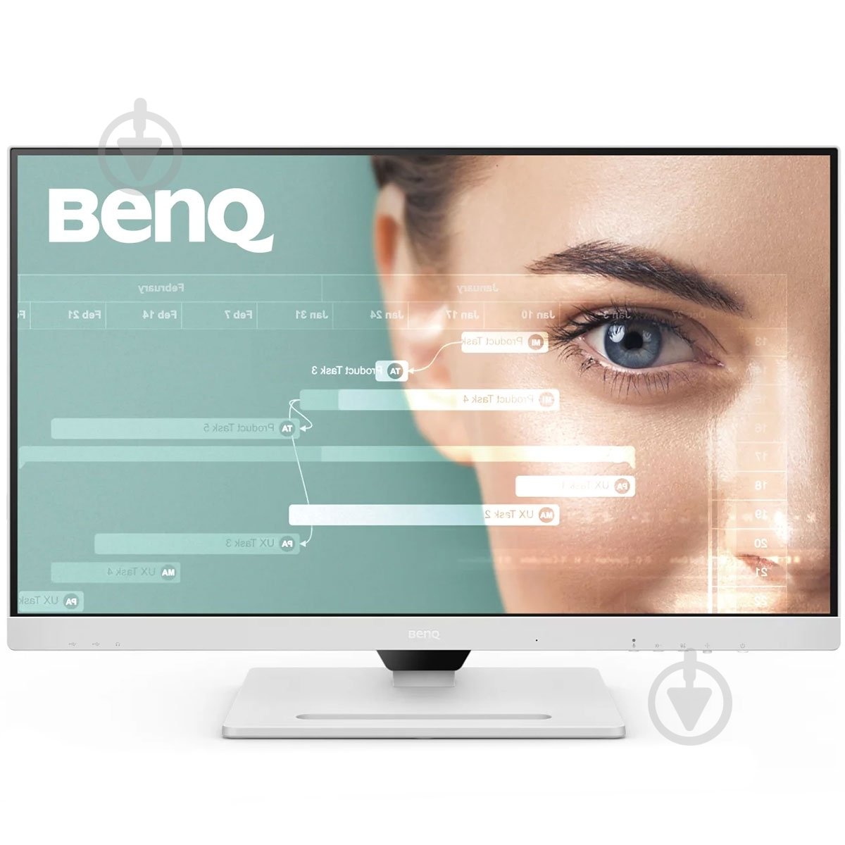 Монитор BenQ белый 31,5" (9H.LLHLA.TBE) - фото 4