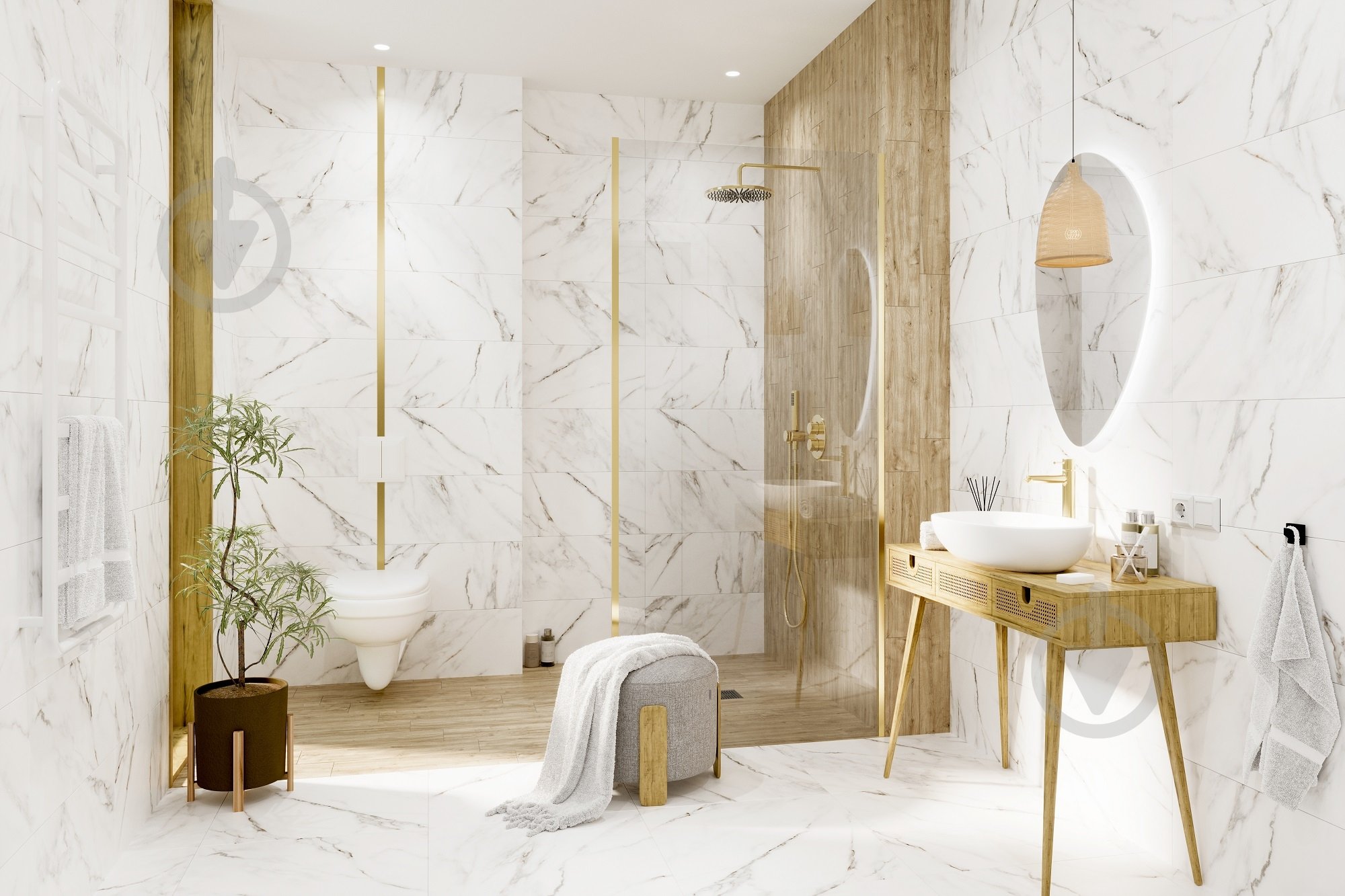 Плитка Allore Group Marry White F P R Mat 60x60 cм - фото 3