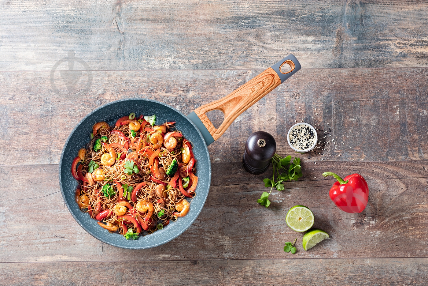 Сковорода Pyrex Optima Stone 28 см (OX28BF4) - фото 4 Сковорода Pyrex Optima Stone 28 см (OX28BF4) - фото 4