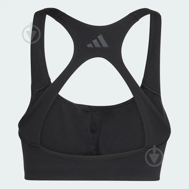 Бра Adidas Workout 3-Stripes Medium Support JX5006 р.XS черный - фото 2