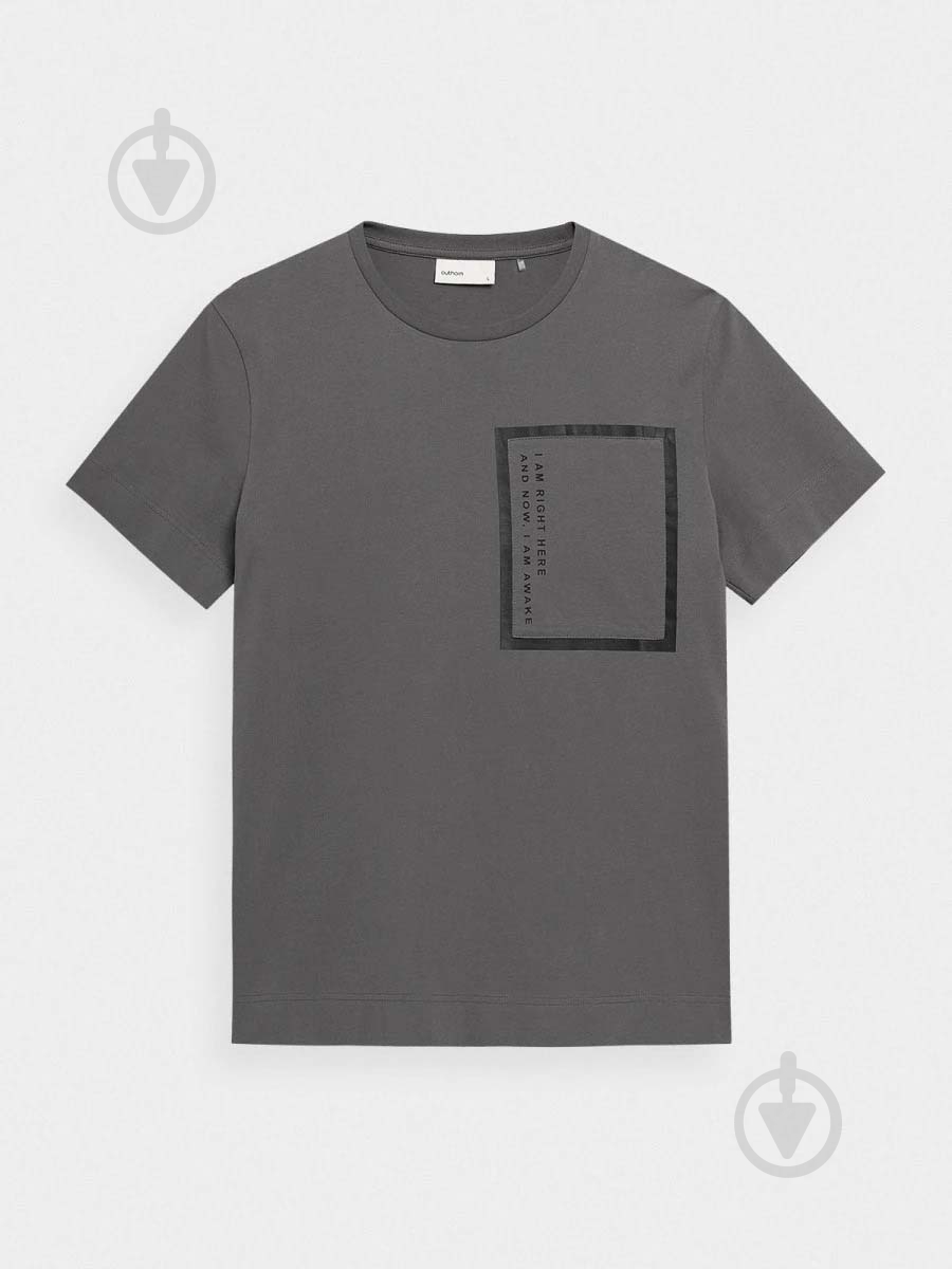 Футболка Outhorn HOL22-TSM604-23S р.S темно-сірий - фото 1 Футболка Outhorn HOL22-TSM604-23S р.S темно-сірий - фото 1