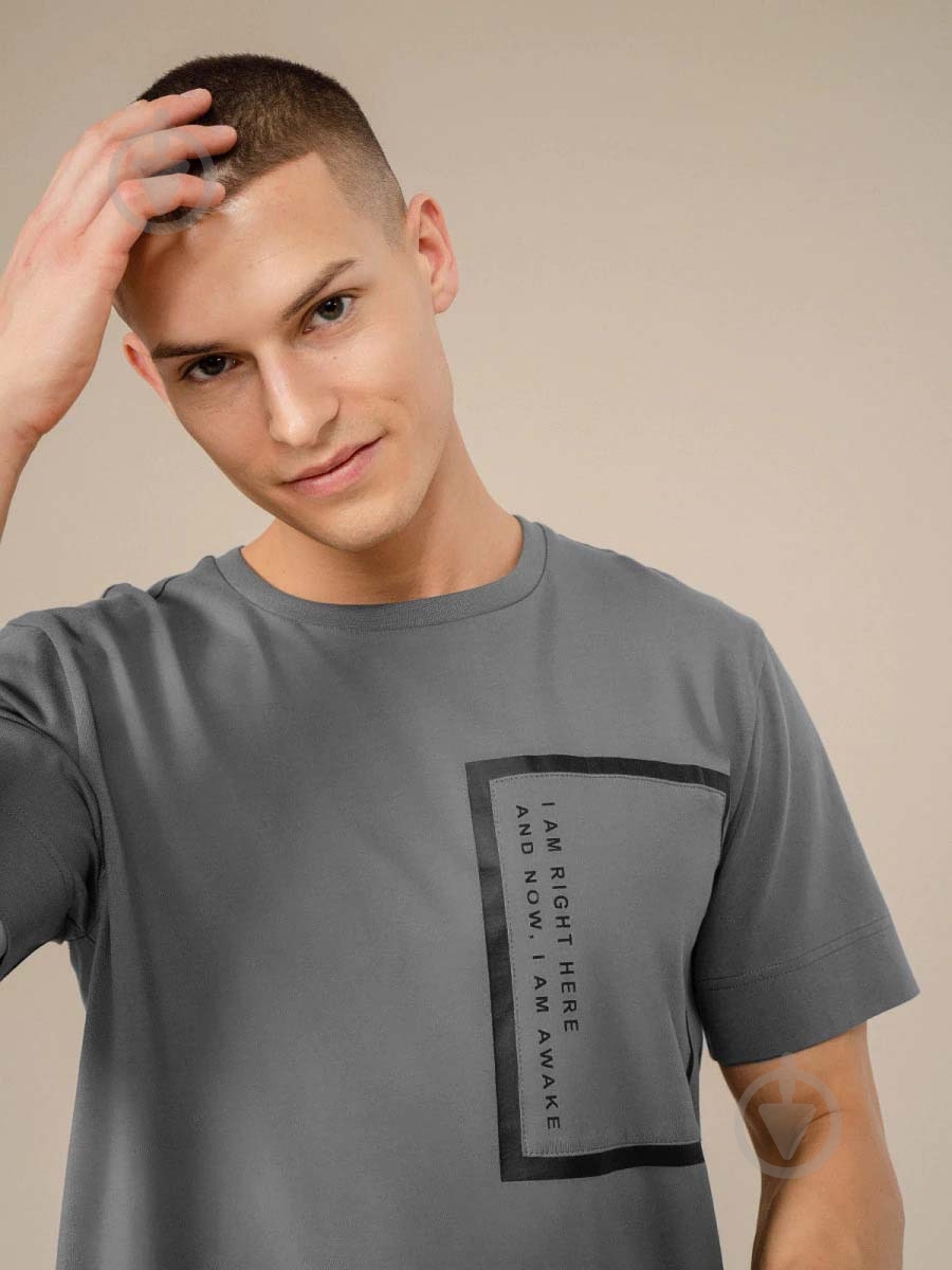 Футболка Outhorn HOL22-TSM604-23S р.S темно-сірий - фото 4 Футболка Outhorn HOL22-TSM604-23S р.S темно-сірий - фото 4