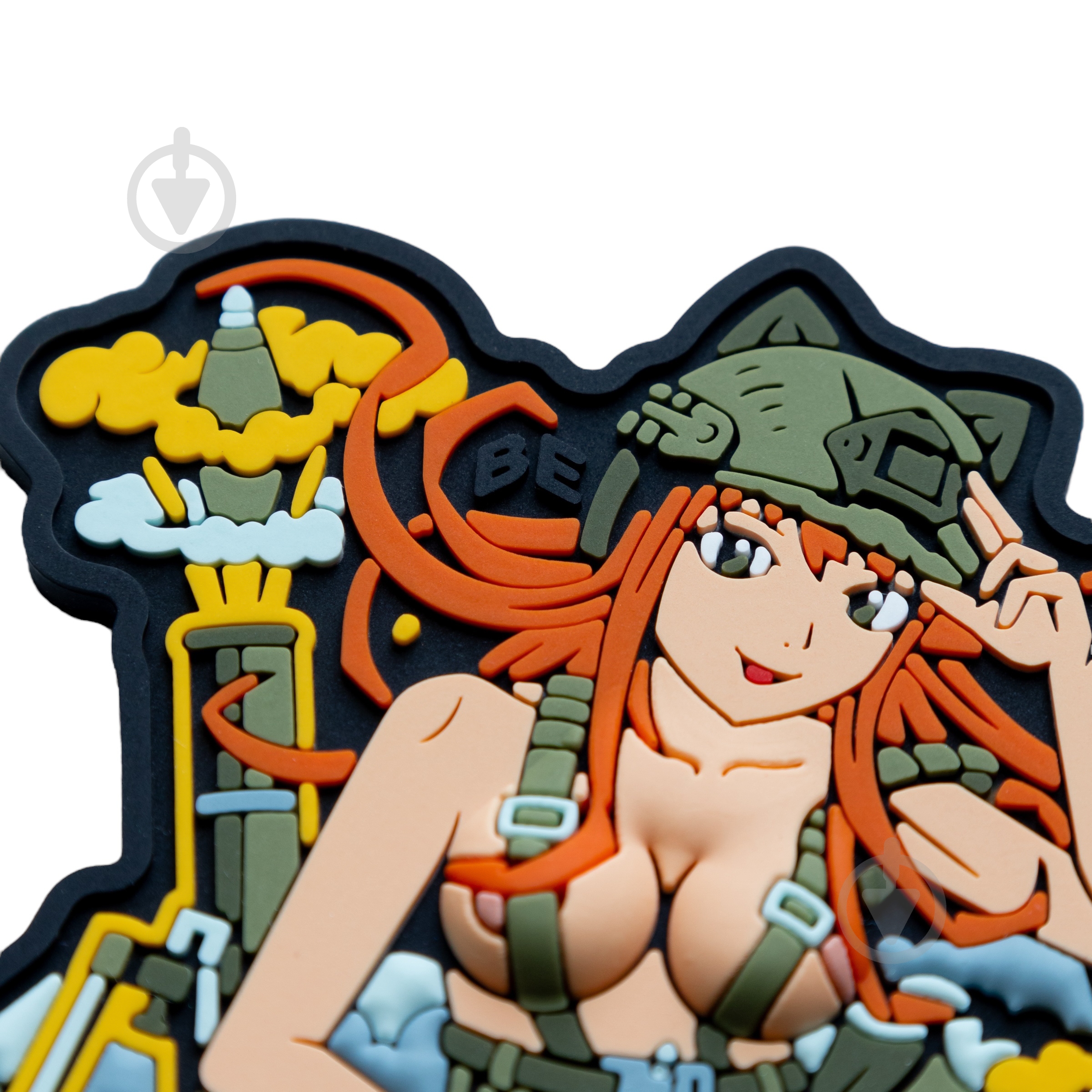 Патчи Brand Element ПВХ (шеврон) "Anime girl" руда, 10*7,5см - фото 3 Патчи Brand Element ПВХ (шеврон) "Anime girl" руда, 10*7,5см - фото 3